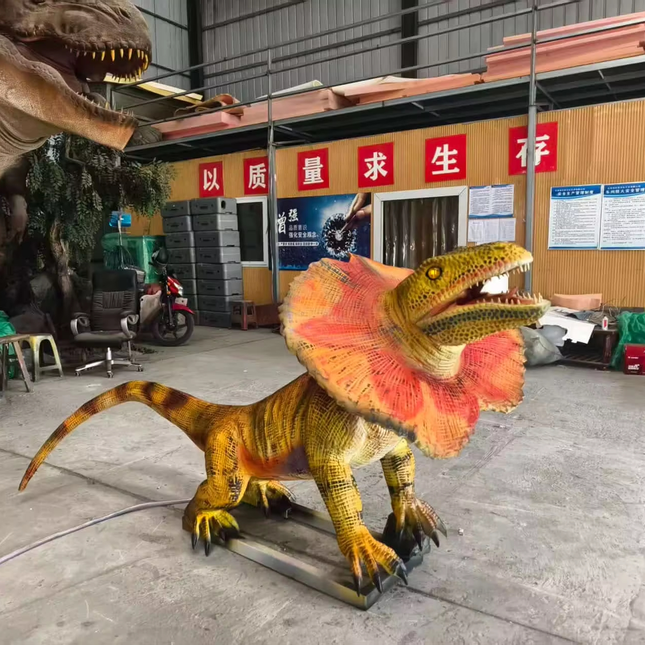High Simulation Animatronic Lizard Electric Moving Reptile Model for Theme Park Zoo Display