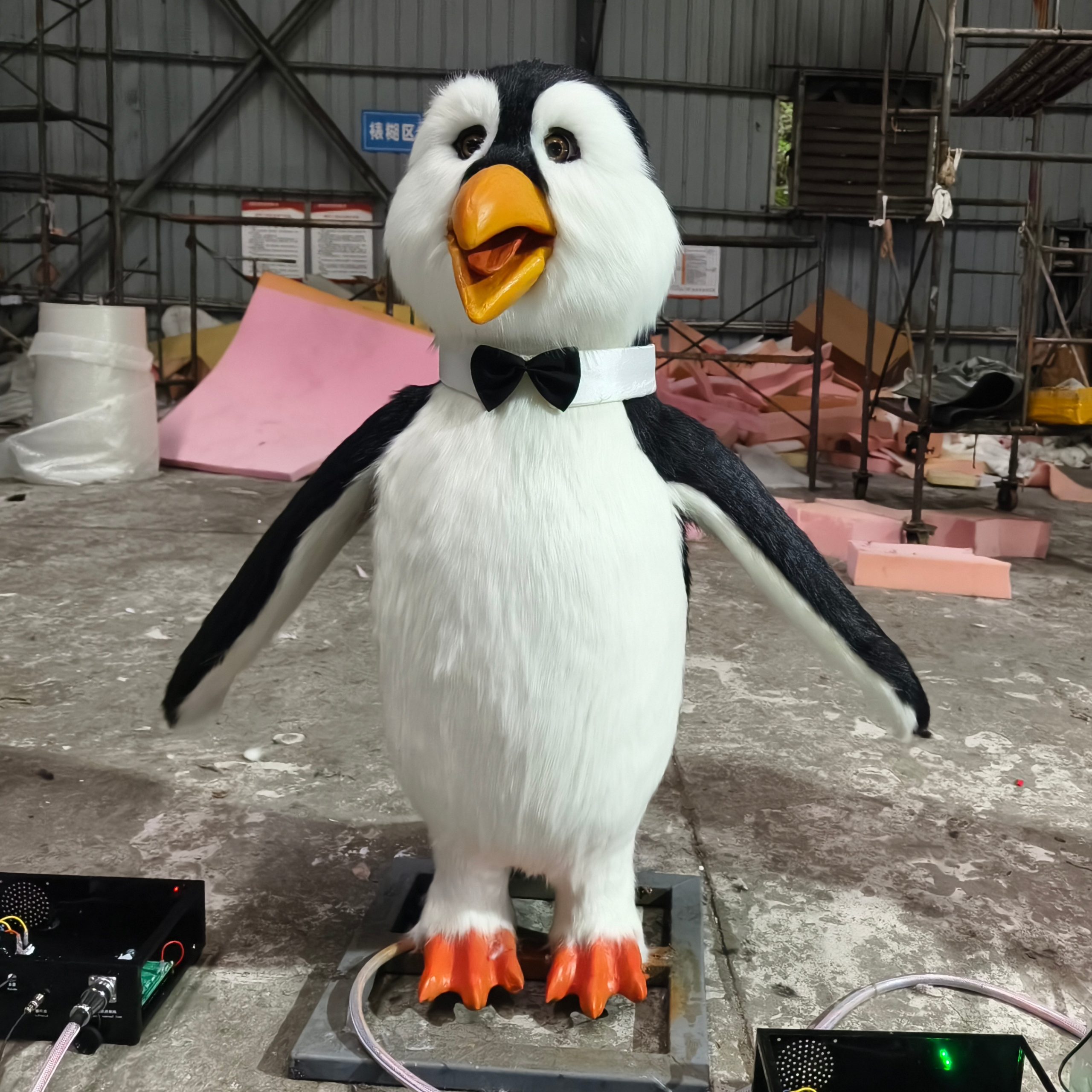 Animatronic Penguin Singing Christmas Songs Model Garden Equipment School Occasion Animatronic Animal Model