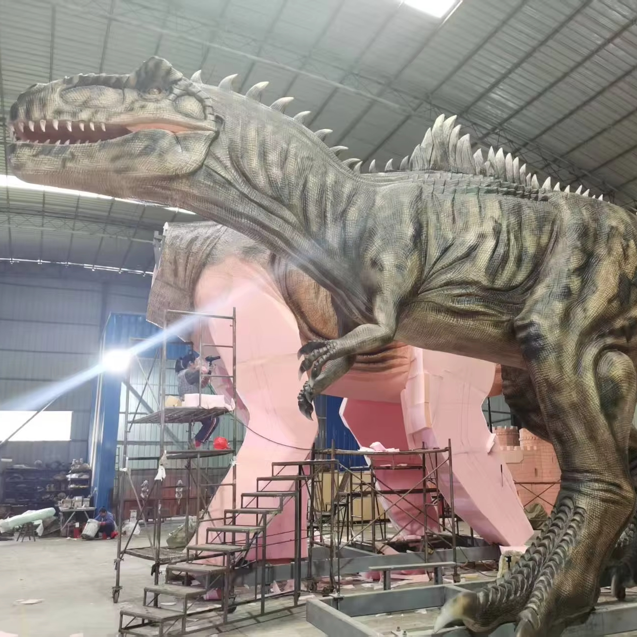 Dino Park 3D Animatronic Dinosaur Model High Quality Simulation Dinosaur Decoration for Sale