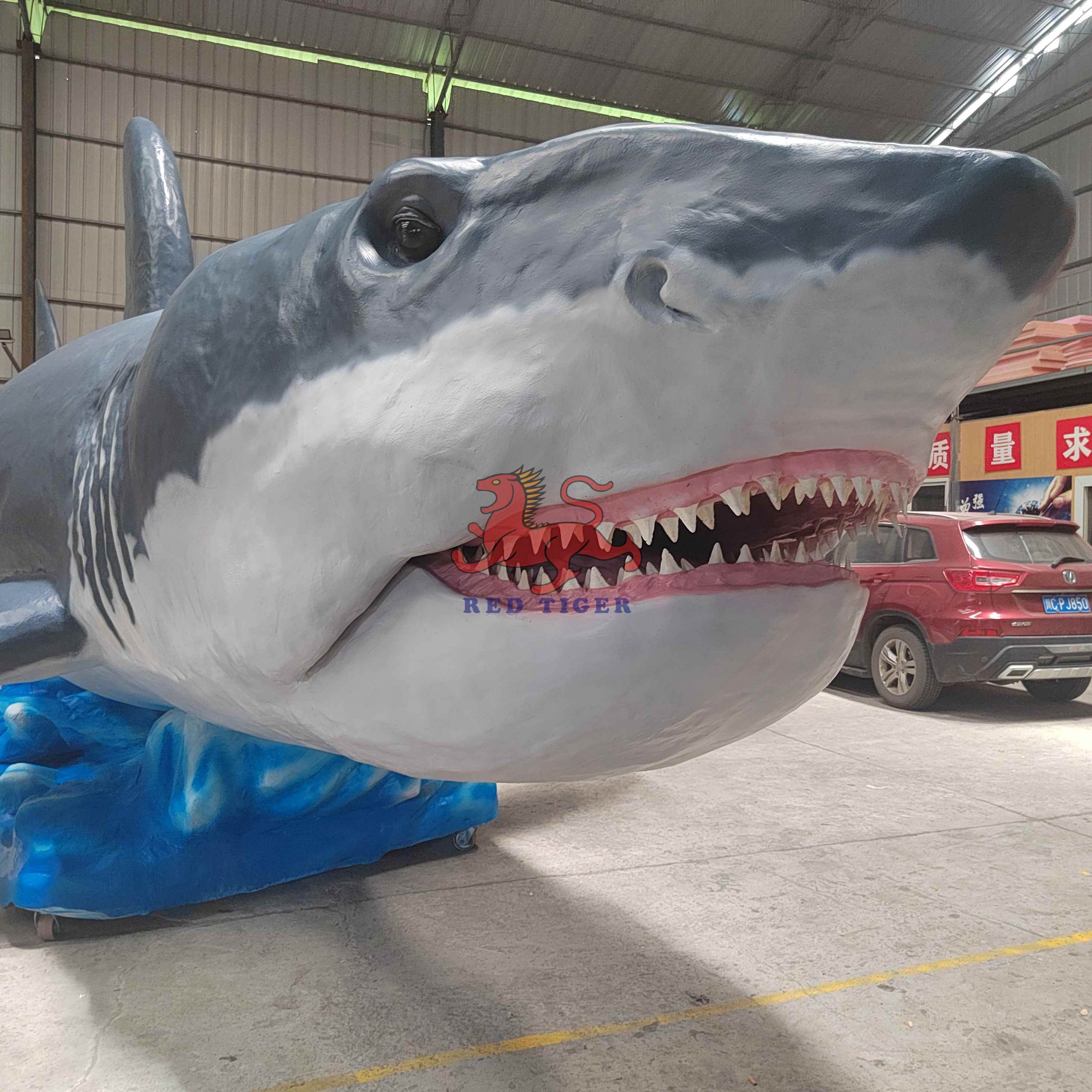 Theme Park Realistic Animatronic Shark Megalodon Animal