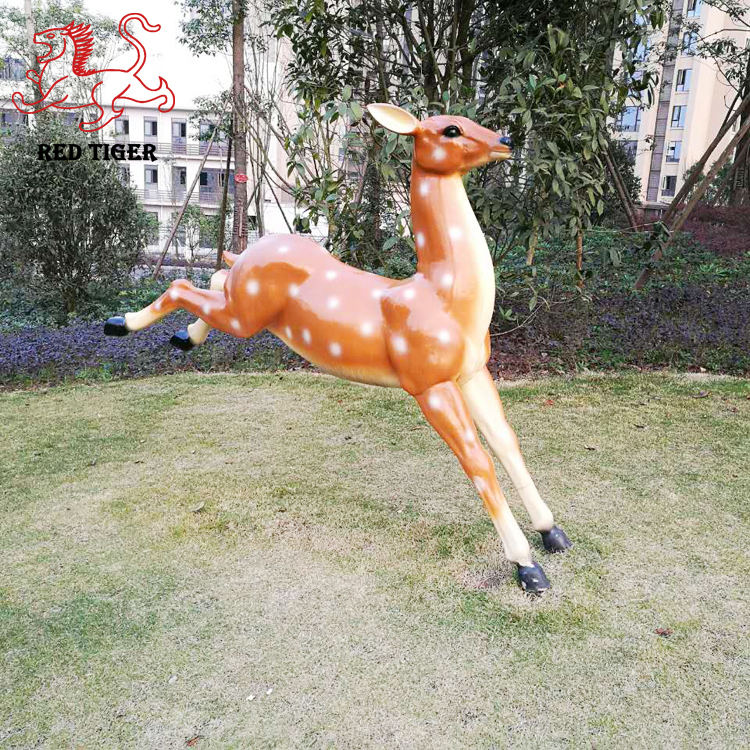 Lifesize Outdoor Cartoon Animal Fiberglass Sculpture