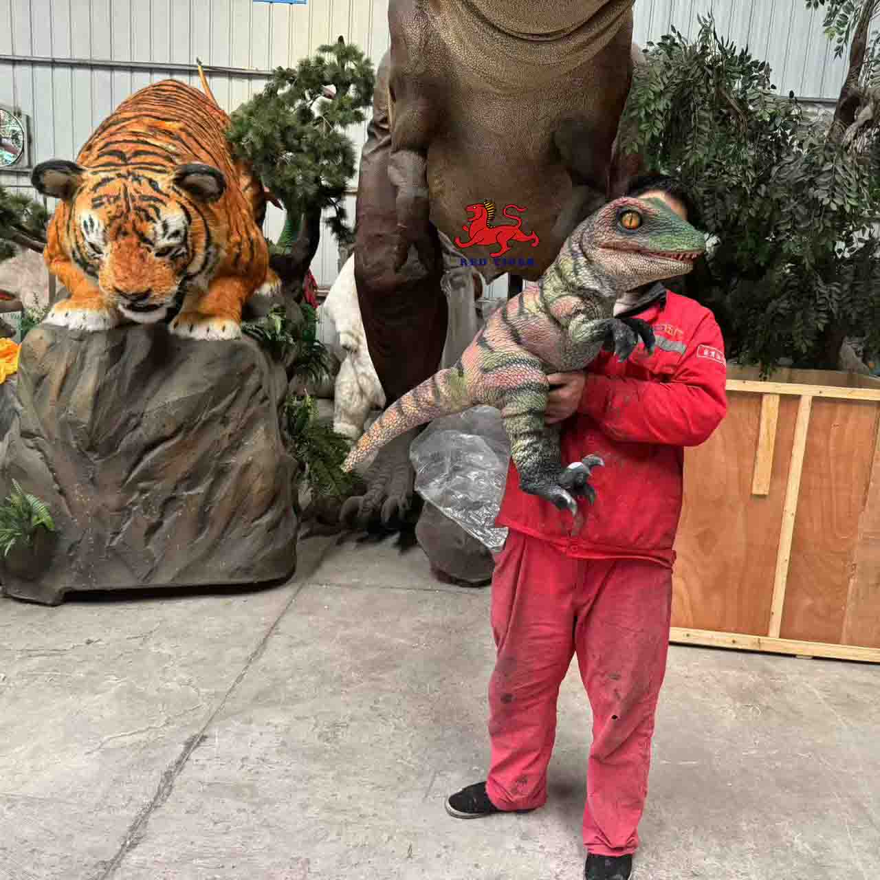Unique Velociraptor Dinosaur Hand Puppet