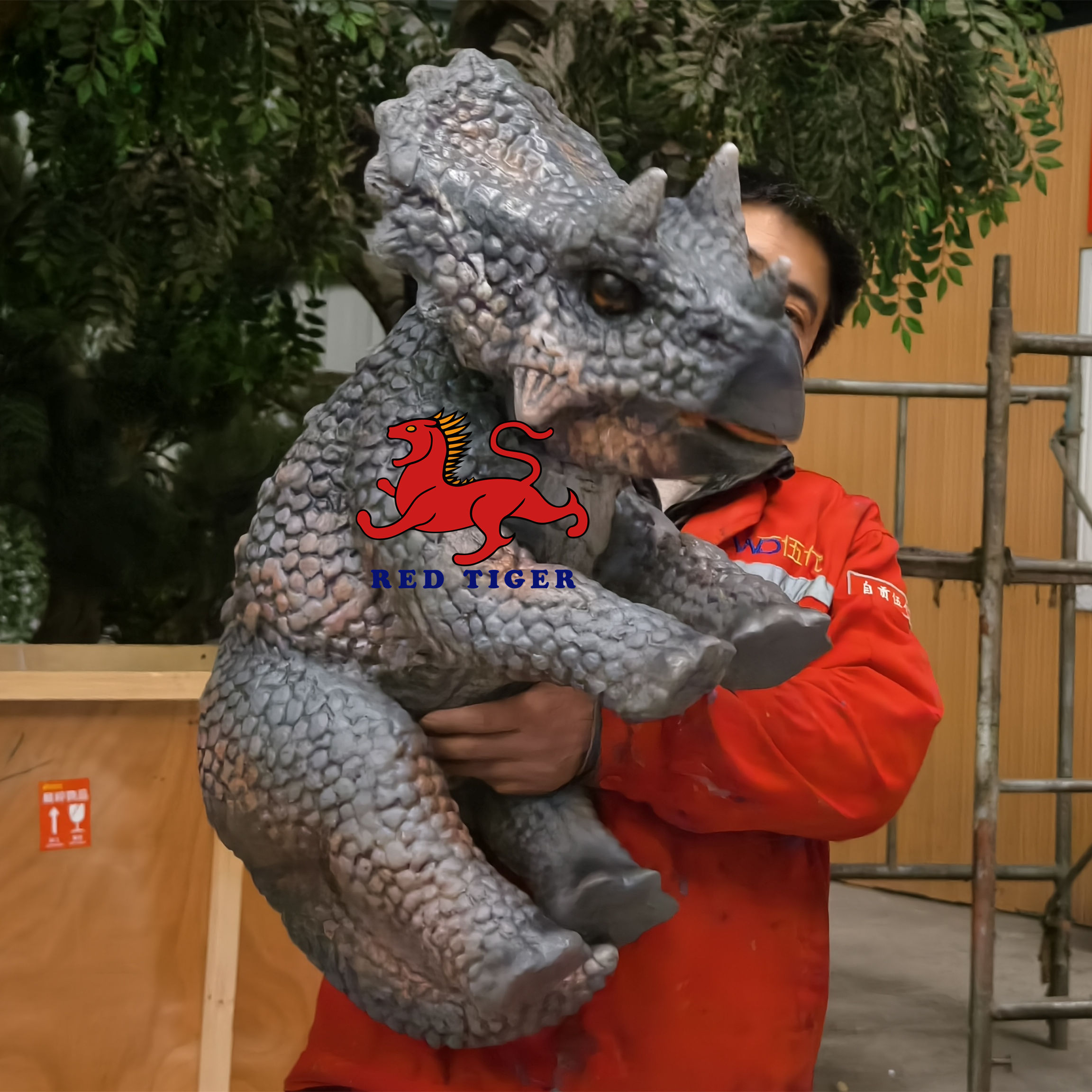Adorable Triceratop Dinosaur Hand Puppet