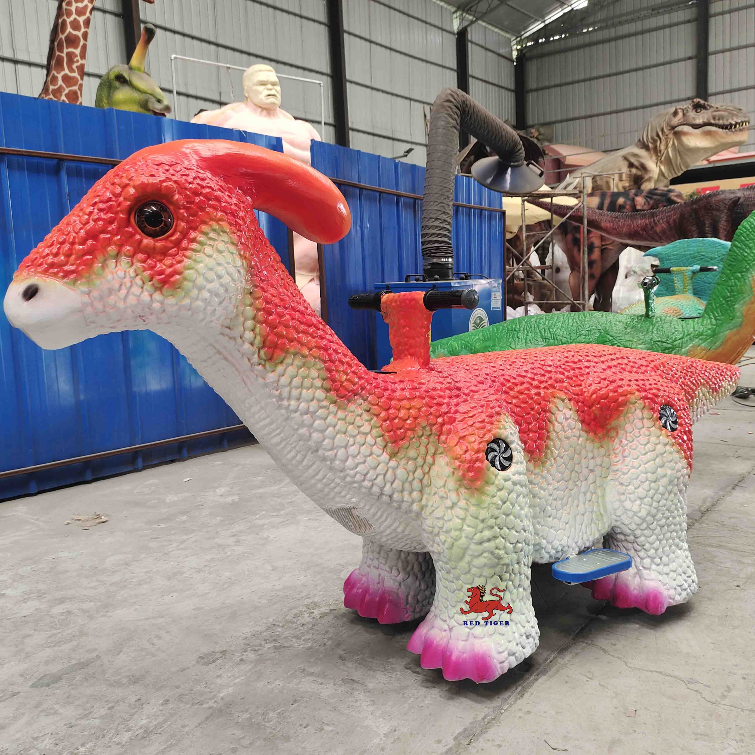 Outdoor and Indoor Amusement Park Playground Coin Operated Electrical Dinosaur Animal Kiddie Rides Car