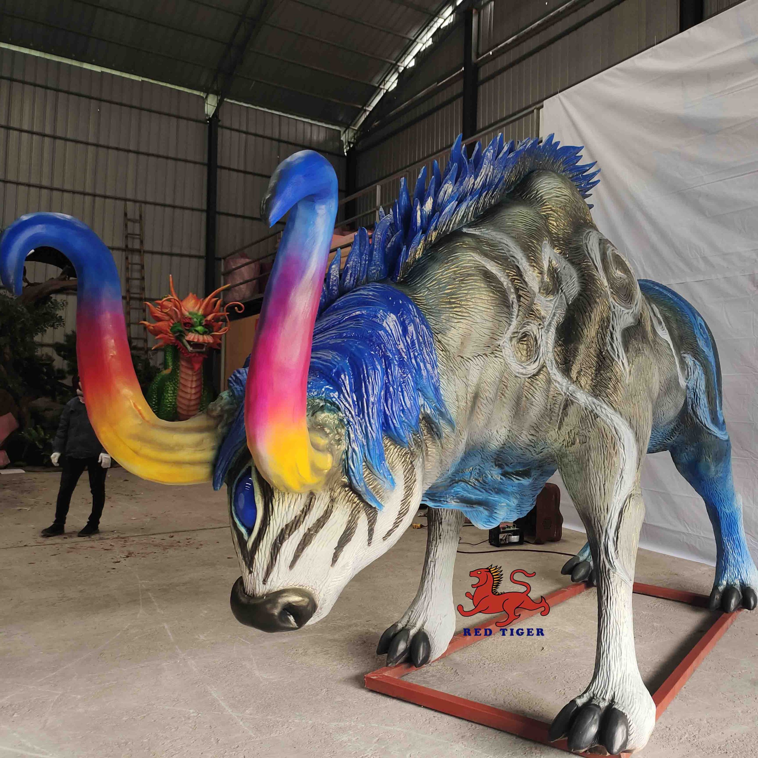 Superior Quality Life Size Simulation Animatronic  Auspicious Animals in Ancient China