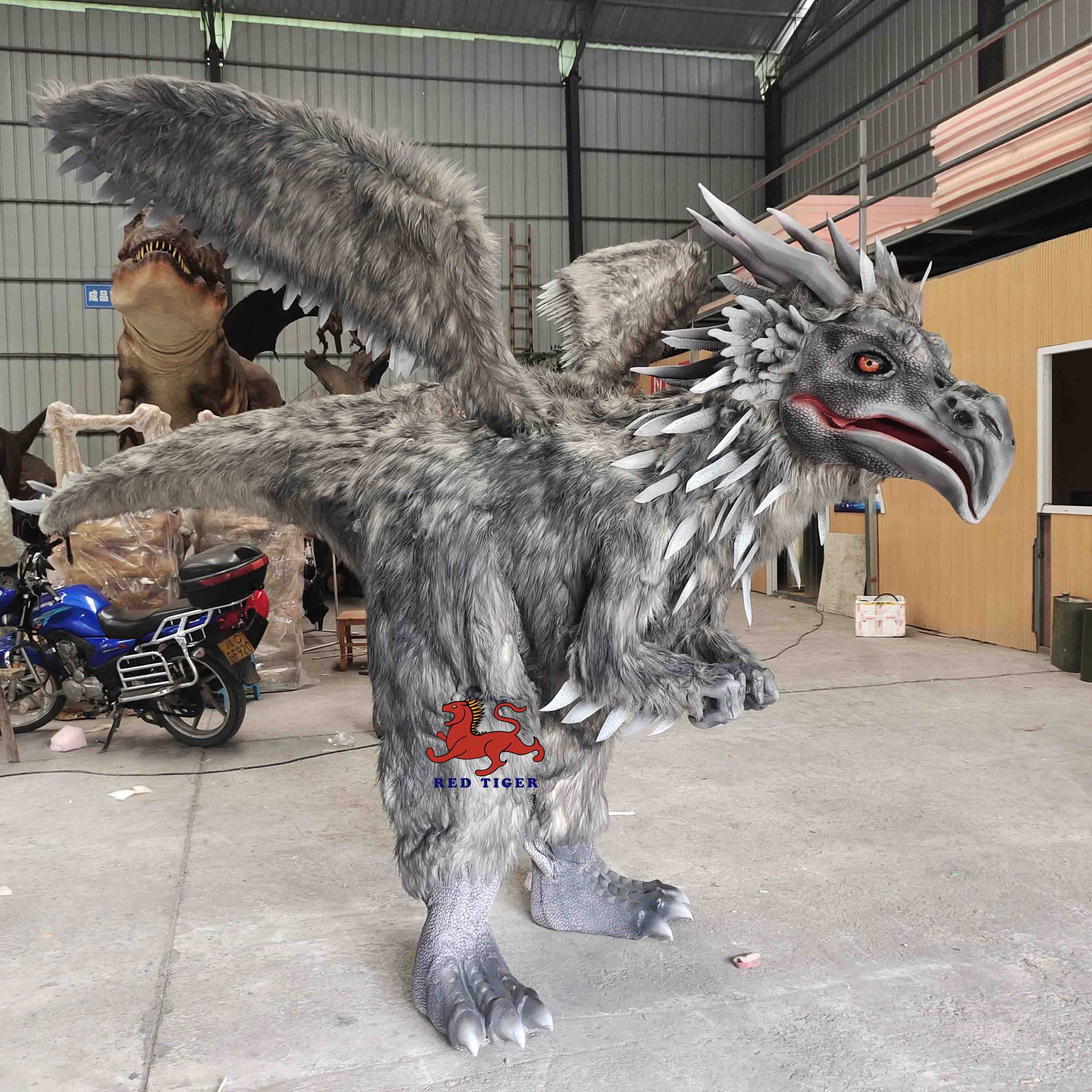 High Quality Realistic Hidden Legs Eagle  Costume for Theme Park & Amusement Park