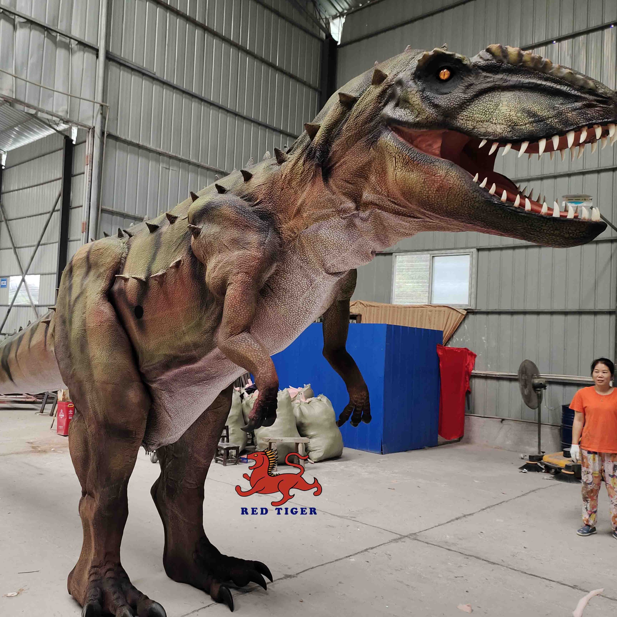 Realistic  8 Meters Long  Animatronic Dinosaur Costume
