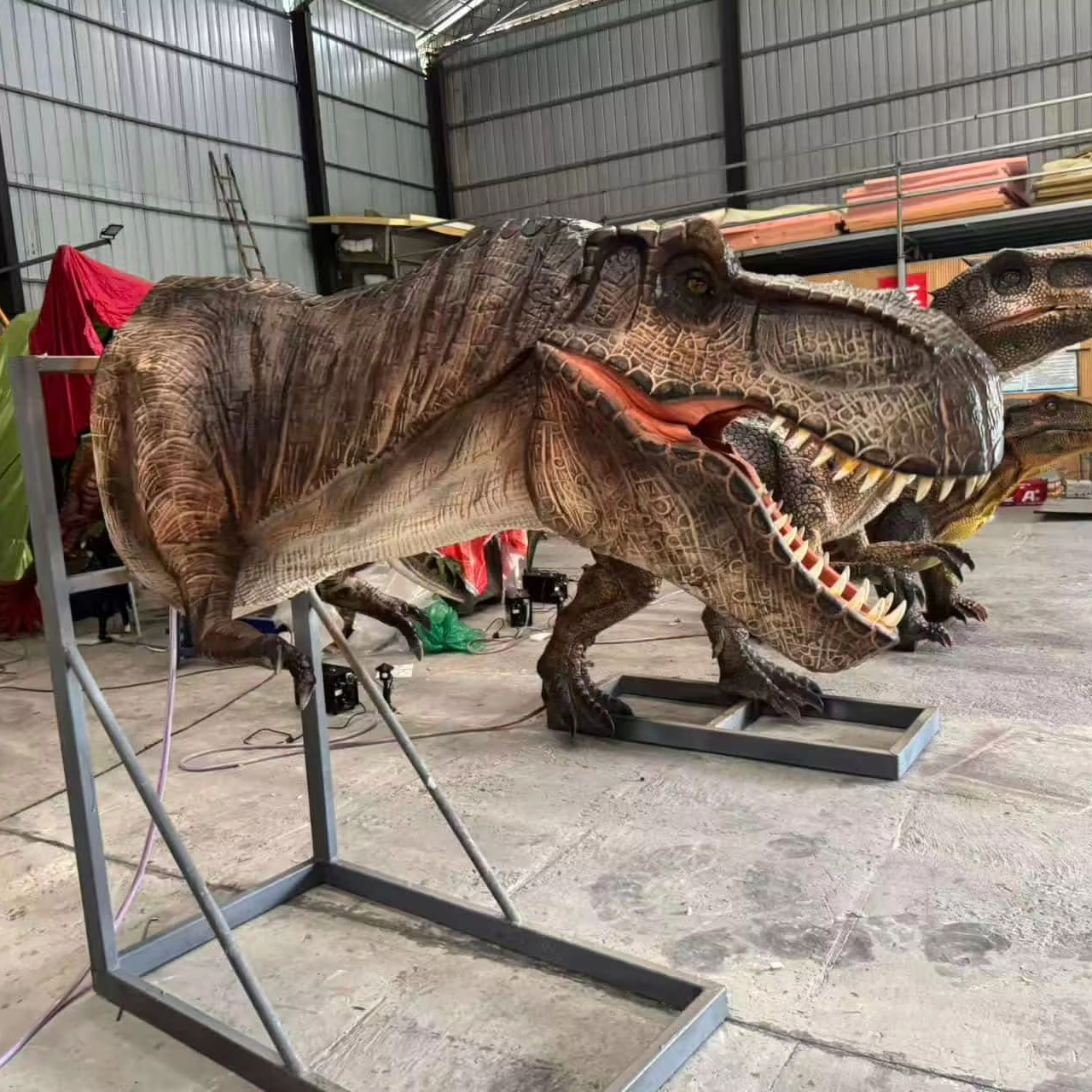 Electric T-Rex Head Model | Animatronic Dinosaur Head for Theme Parks & Exhibitions