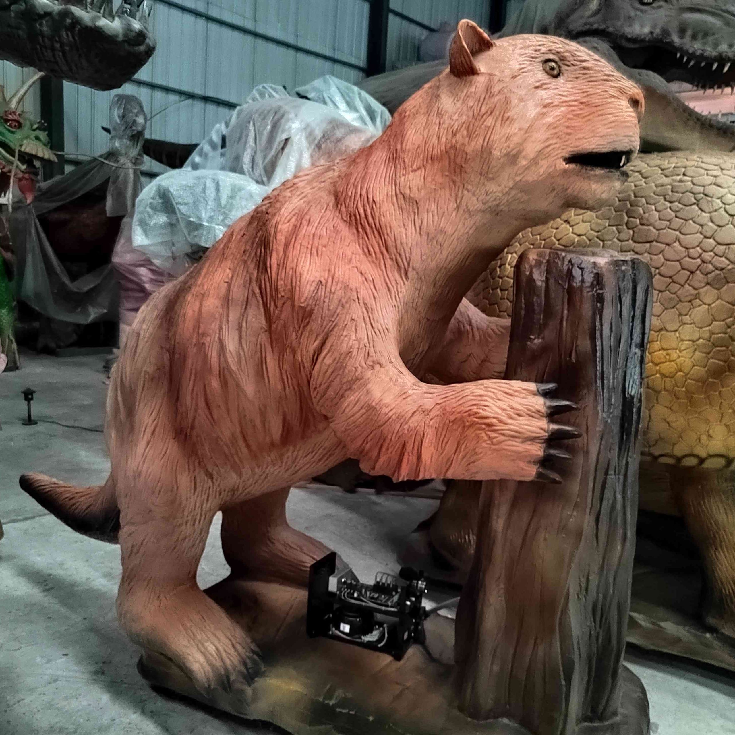Zoo Park Simulated Castoroides Model Animal Animatronic Model Life-size Animal Mold for Sale