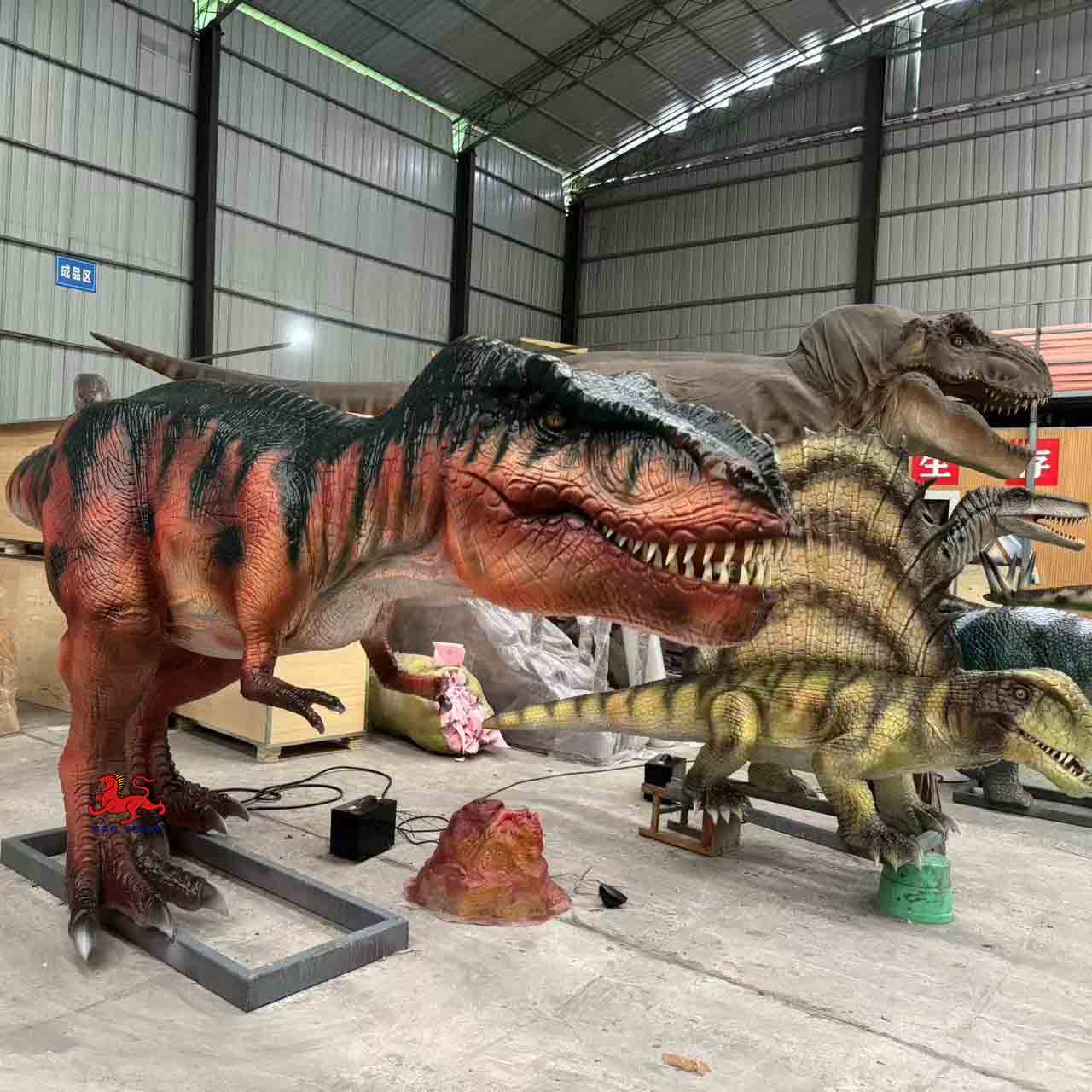 Mechanical  Dinosaurs Animatronic Dinosaur Model Statue Life Size Sculptures for Dinosaur Park Adventure Park