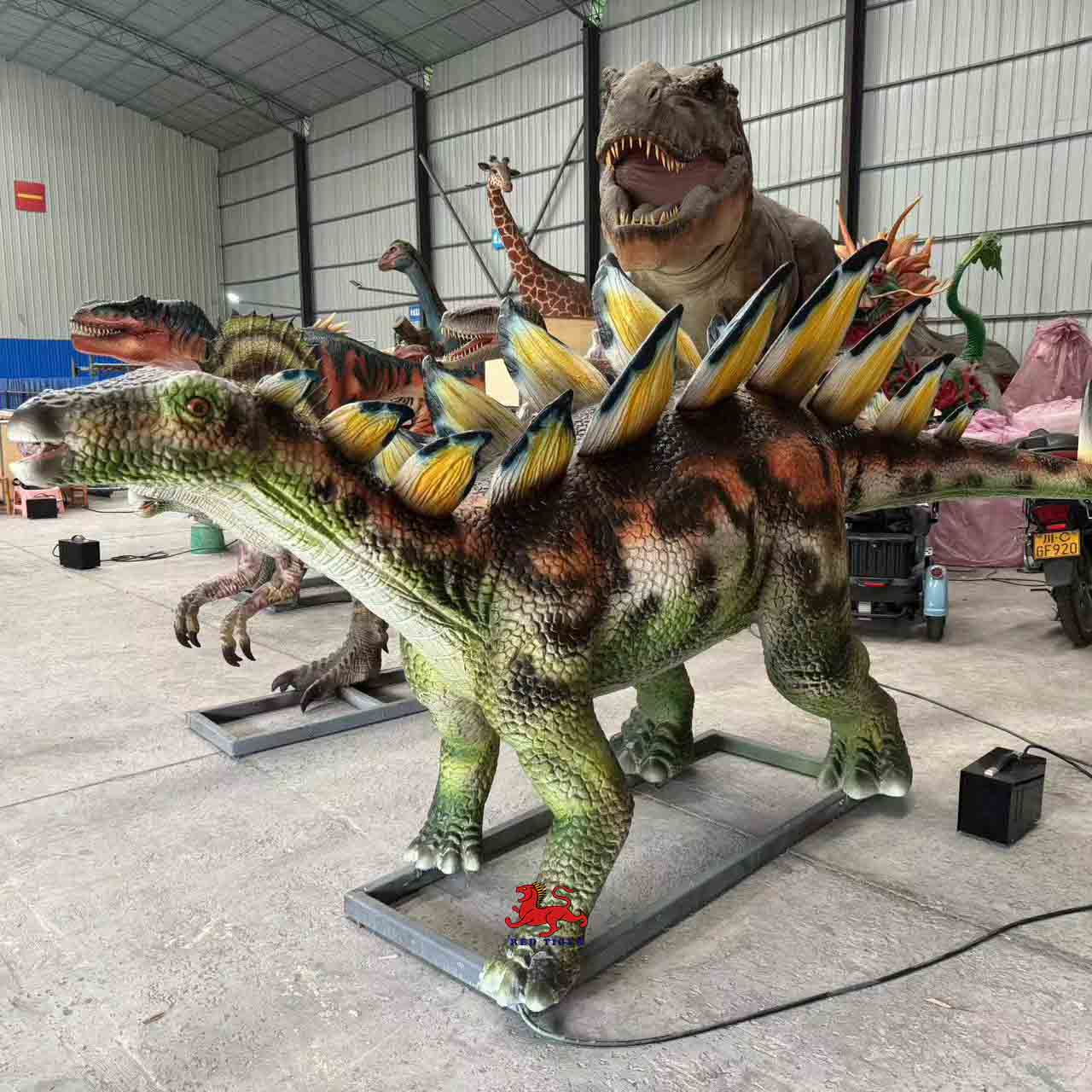 Mechanical  Dinosaurs Animatronic Dinosaur Model Statue Life Size Sculptures for Dinosaur Park Adventure Park