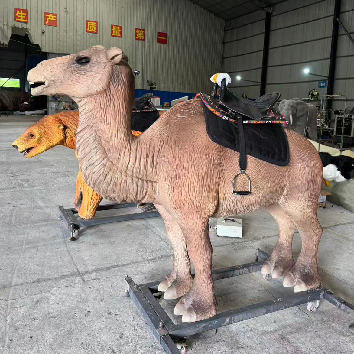 Life Size High Quality Realistic Animatronic Animal Camel Ride