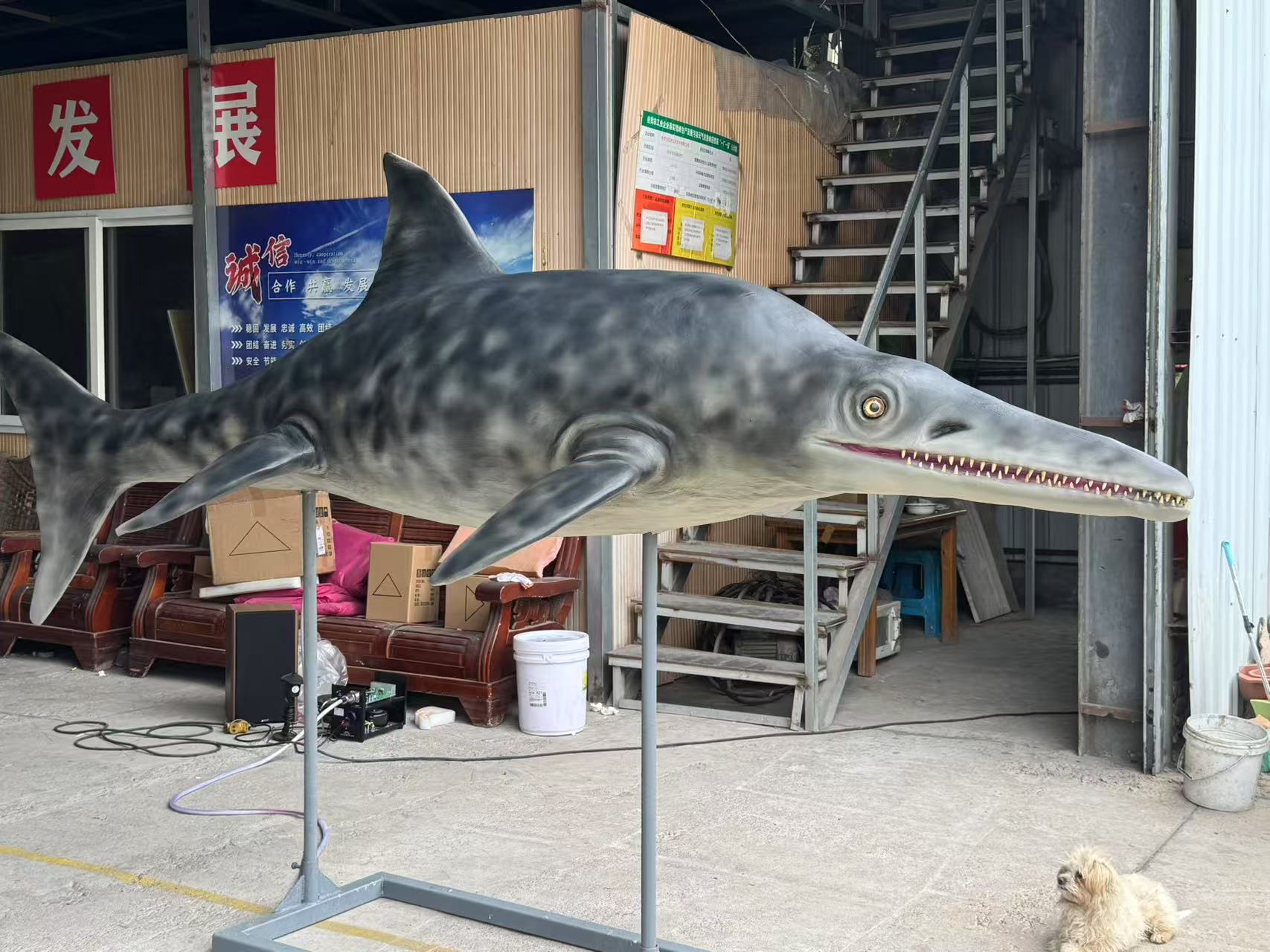 Ocean Park High Quality Realistic Animatronic Ichthyosaur Sea Animal