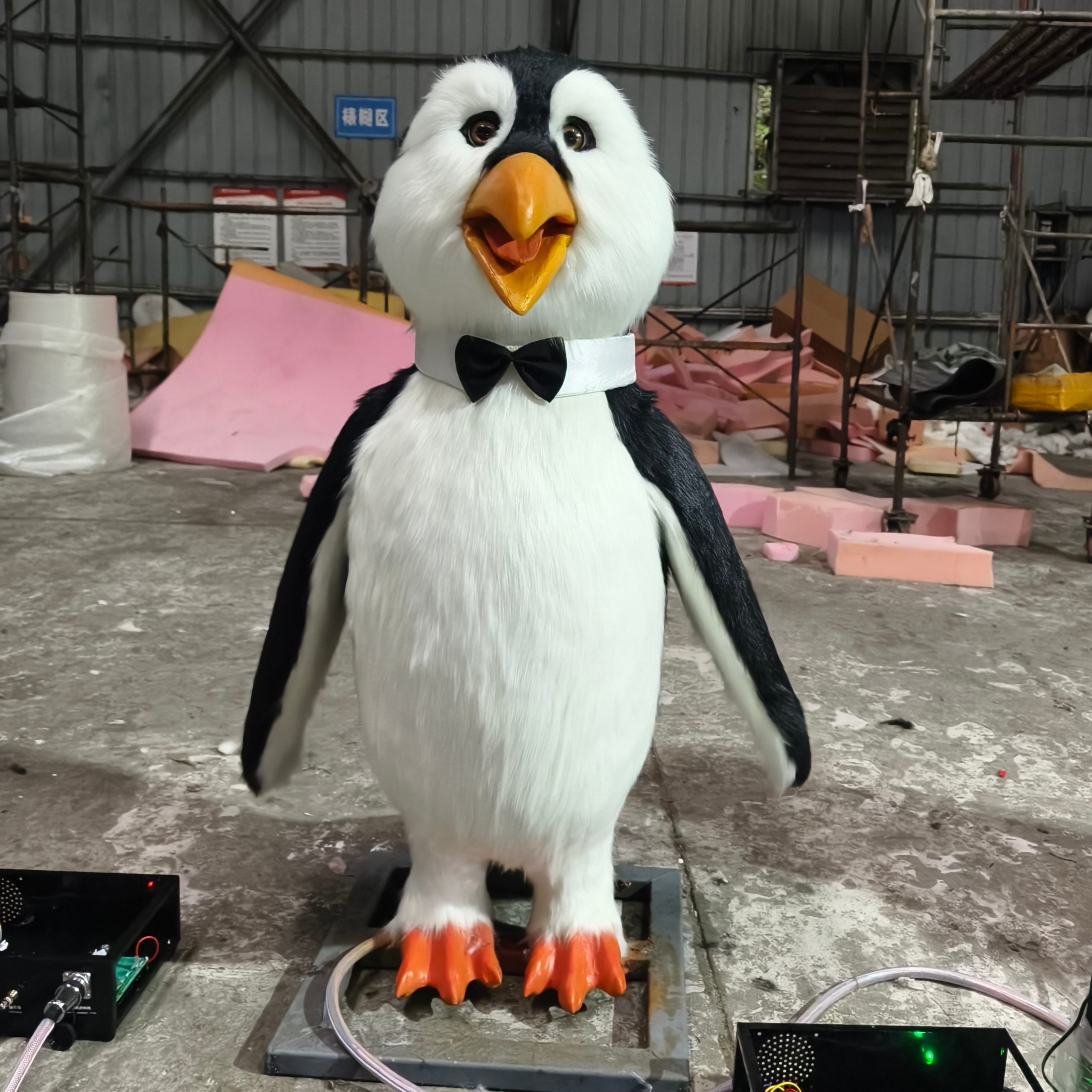 Animatronic Penguin Singing Christmas Songs Model Garden Equipment School Occasion Animatronic Animal Model
