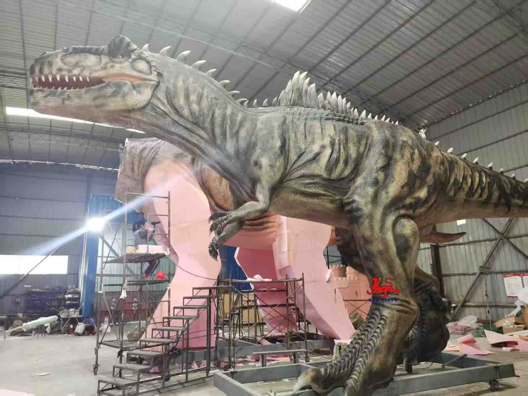 Dino Park 3D Animatronic Dinosaur Model High Quality Simulation Dinosaur Decoration for Sale