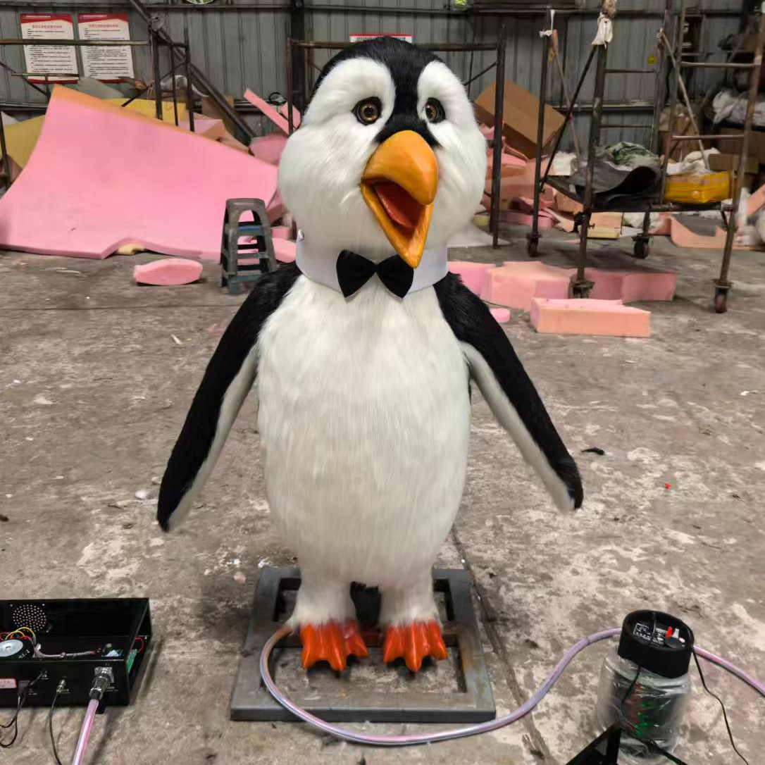 Animatronic Penguin Amusement Equipment High Quality Realistic Animatronic Christmas Penguin Animal