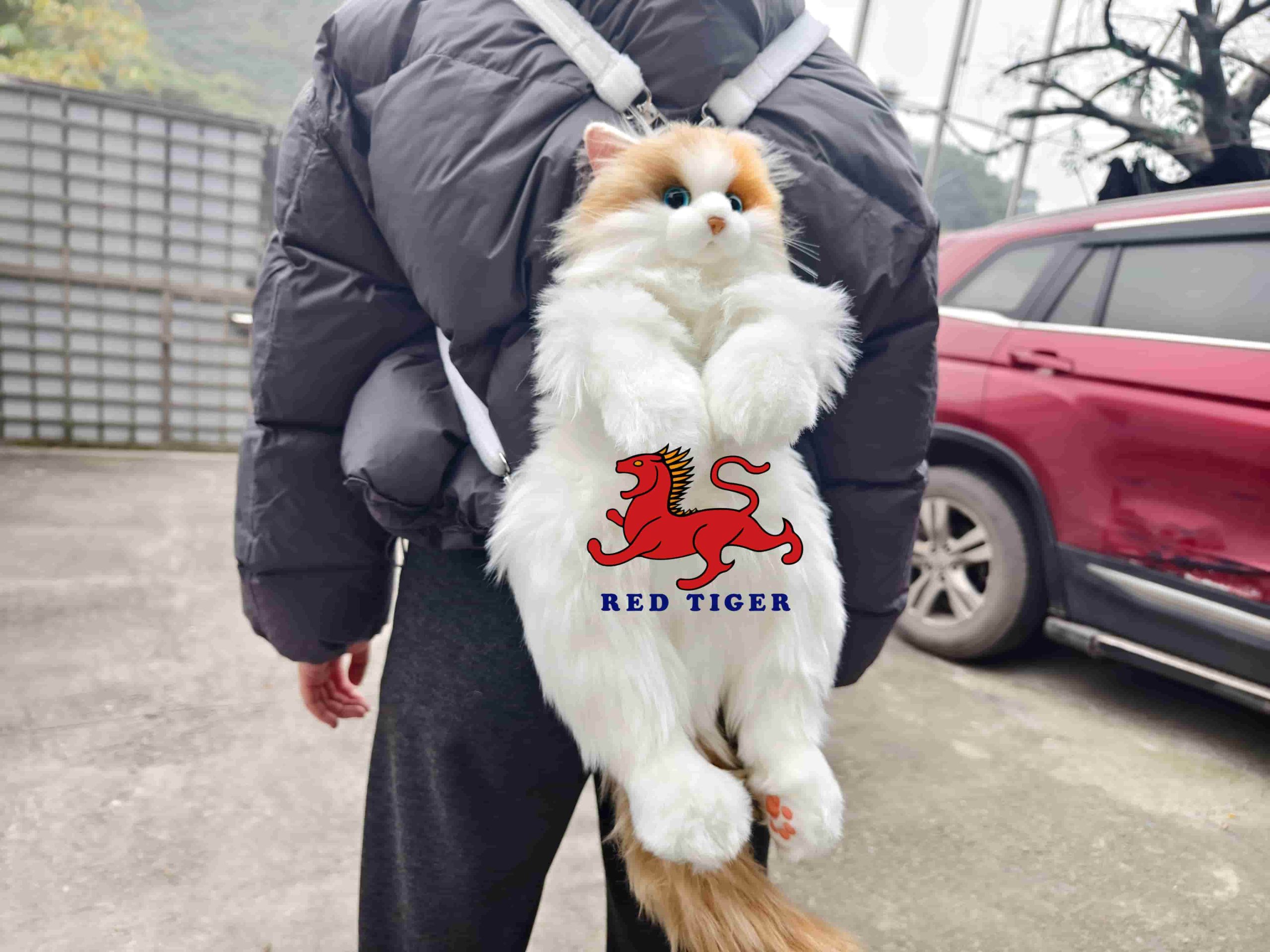 Realistic Calico Cat Simulation Toy