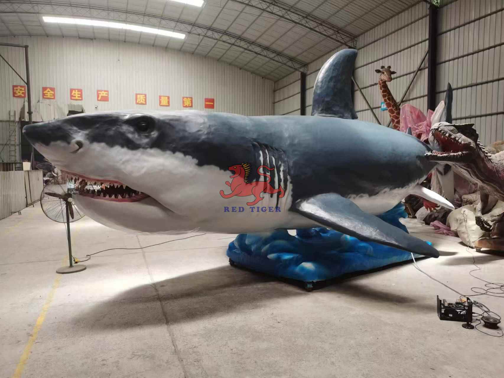 Theme Park Realistic Animatronic Shark Megalodon Animal