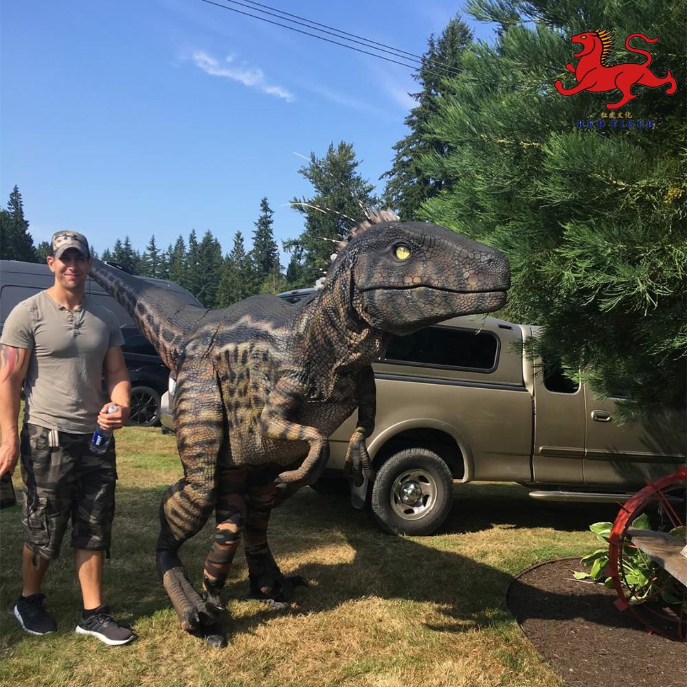Realistic Adult Robotic Dinosaur Costume Zigong Dinosaur