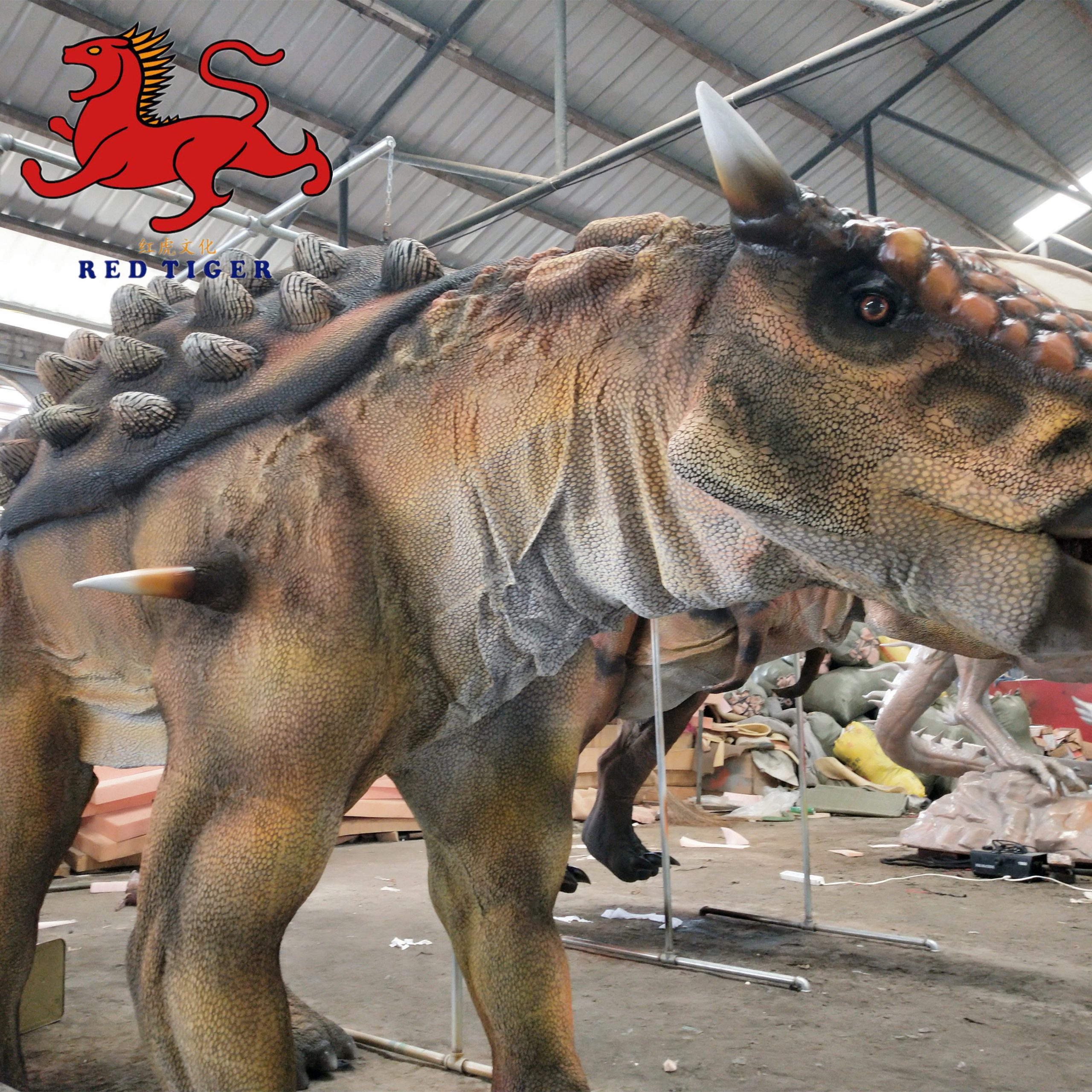 New Model Two People Operated Cool Dinosaur Costume with New Material