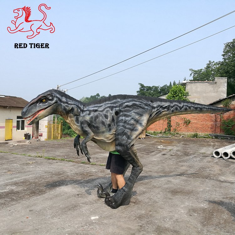 Animatronic Adult Real Mechanical raptor Dinosaur Costume