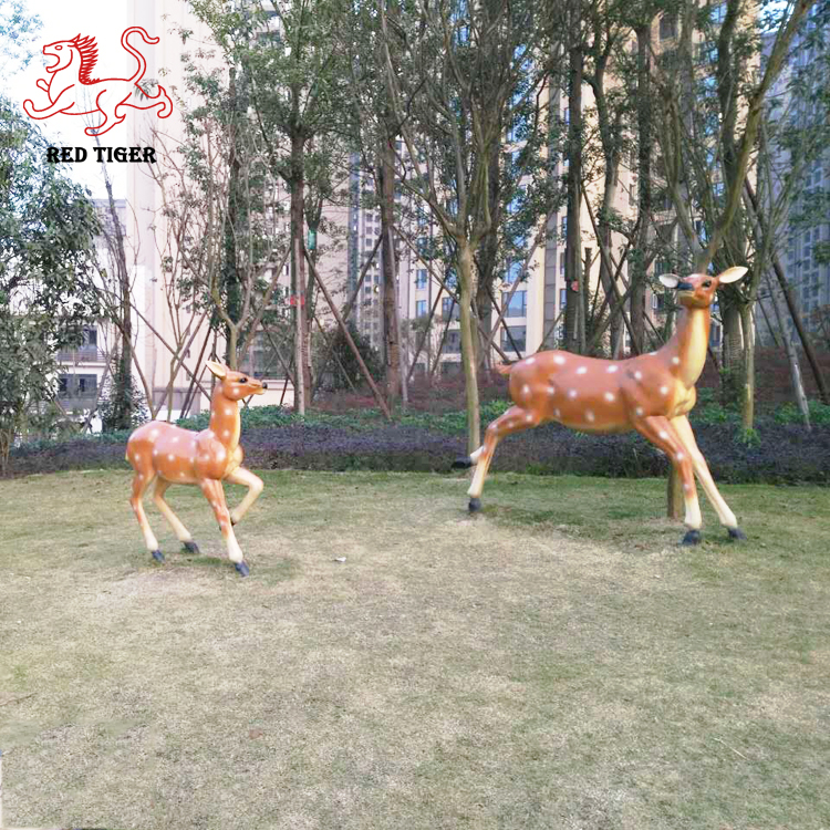 Lifesize Outdoor Cartoon Animal Fiberglass Sculpture