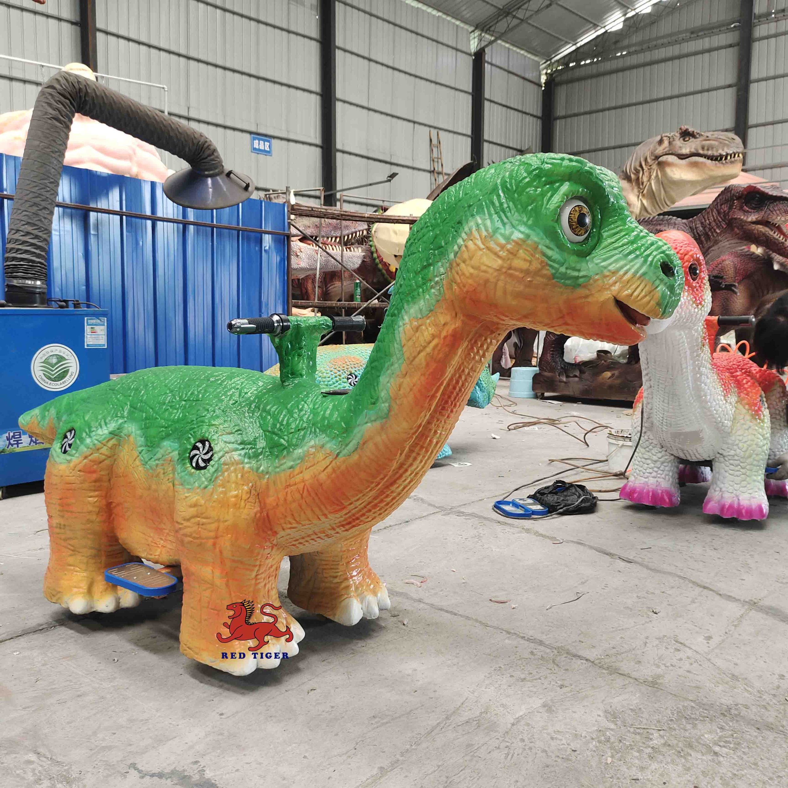 Commercial Shopping Mall Kids Play Center Amusement Games Swip Card Electric Car Kiddie Rides Dinosaur Cars