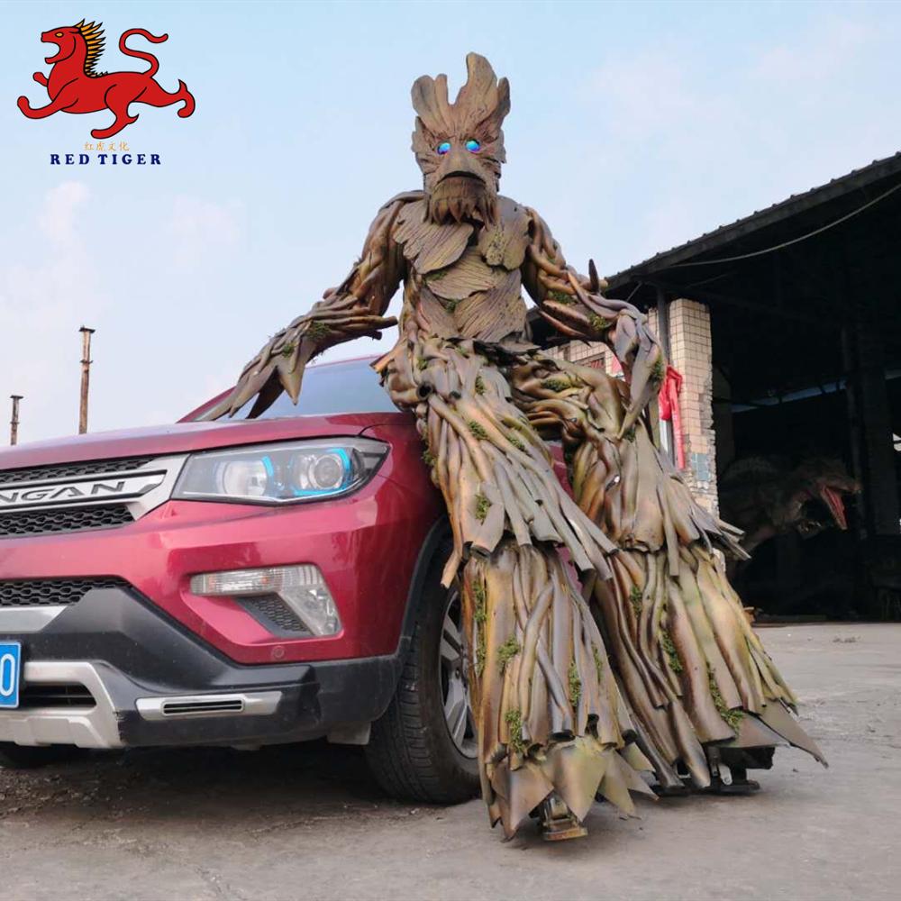 High Quality  Galaxy Groot Tree Man  Park Cosplay Costume