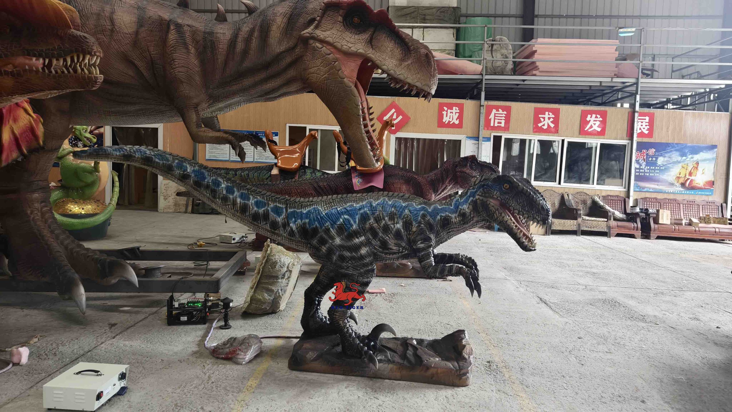 Most Popular Indoor 3D Animatronic Dinosaur Model Lifelike Metal Shopping Malls Adventure Parks Airports Daycares Kindergartens