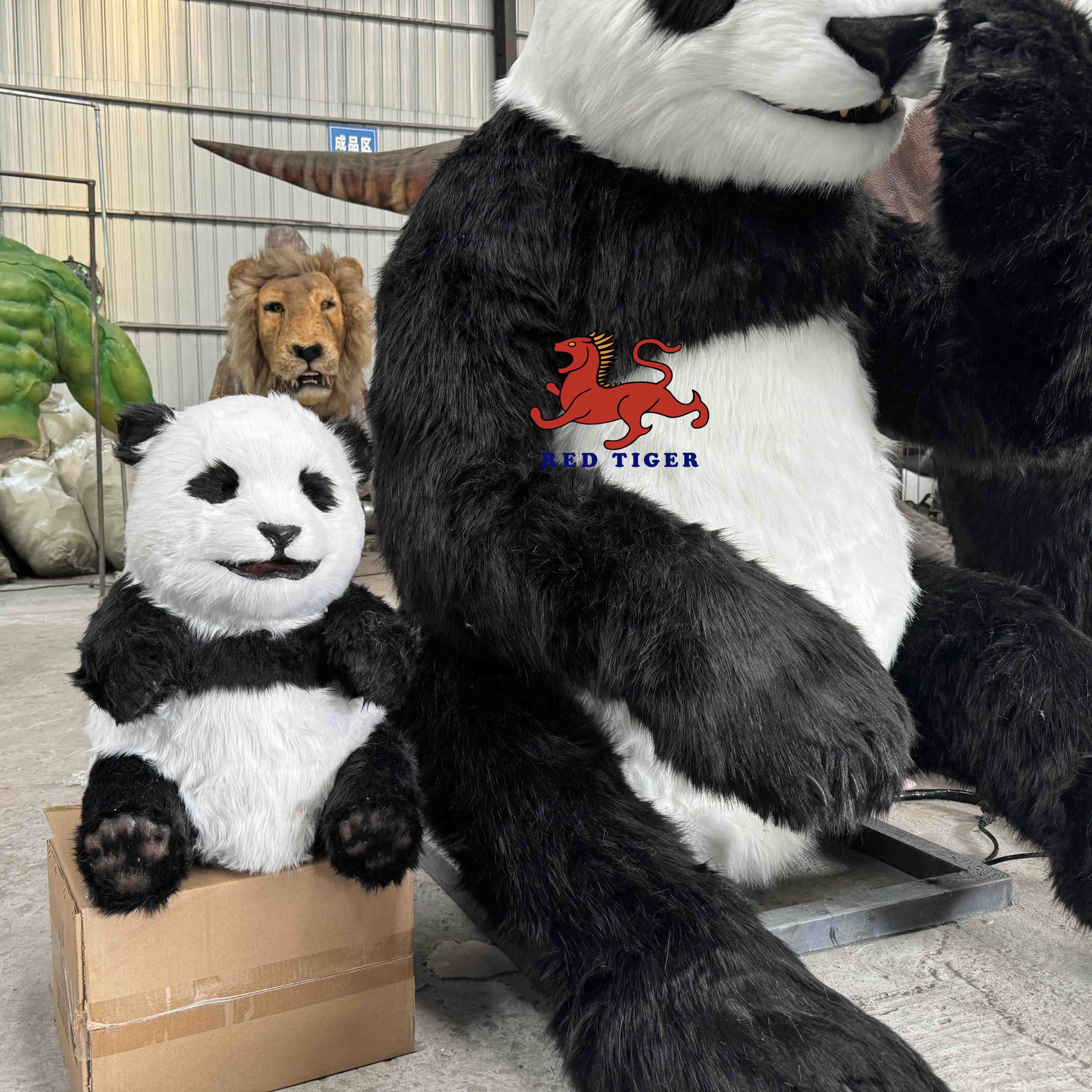 Amusement Park Products Robotic Animatronics Baby Realistic Snake Robot Panda Puppet for Sale