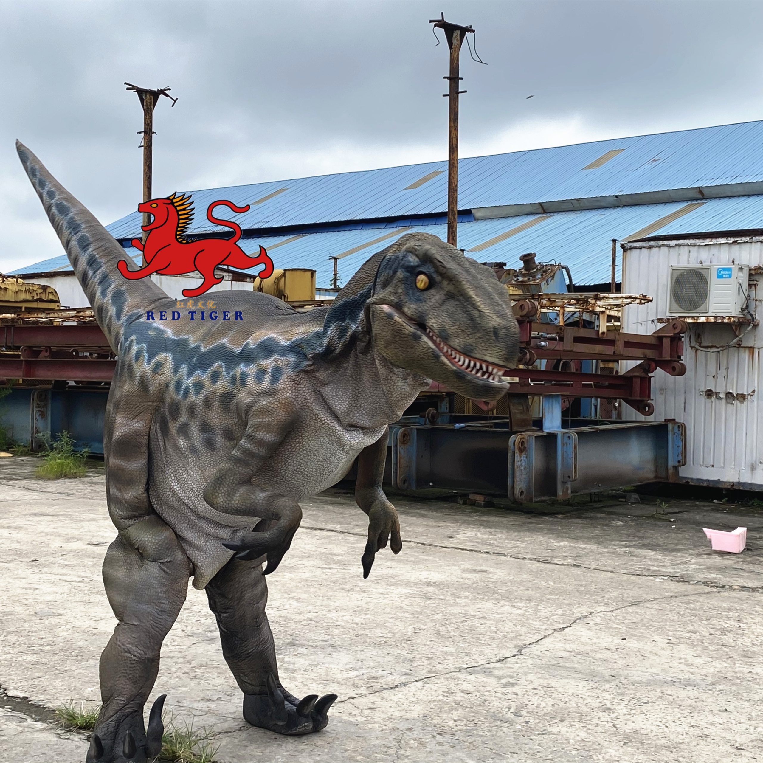Newly Material Light Dinosaur Costume 3.7M Easy to Walk and Jump