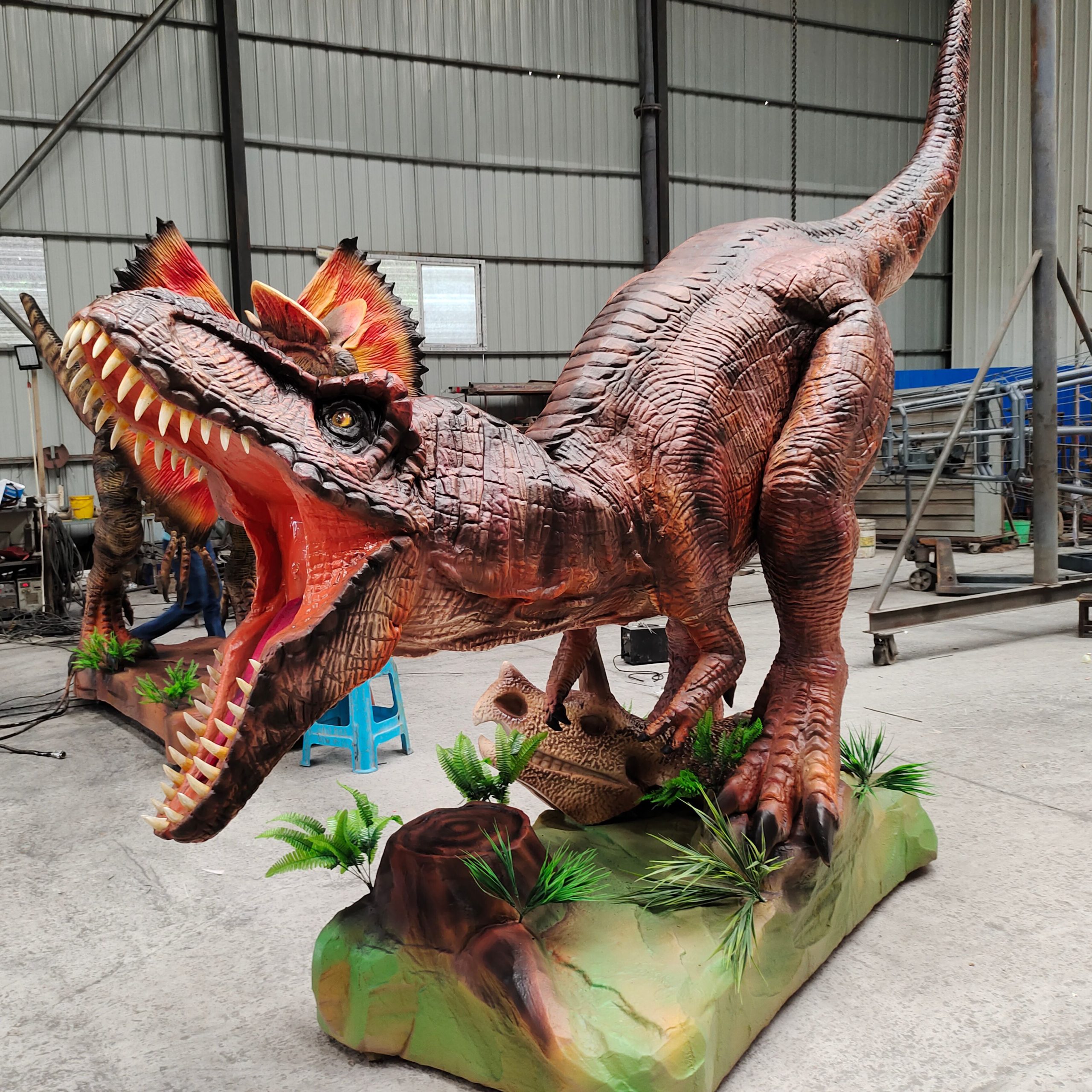 Theme Park High Quality Realistic Animatronic T-rex Dinosaur Model