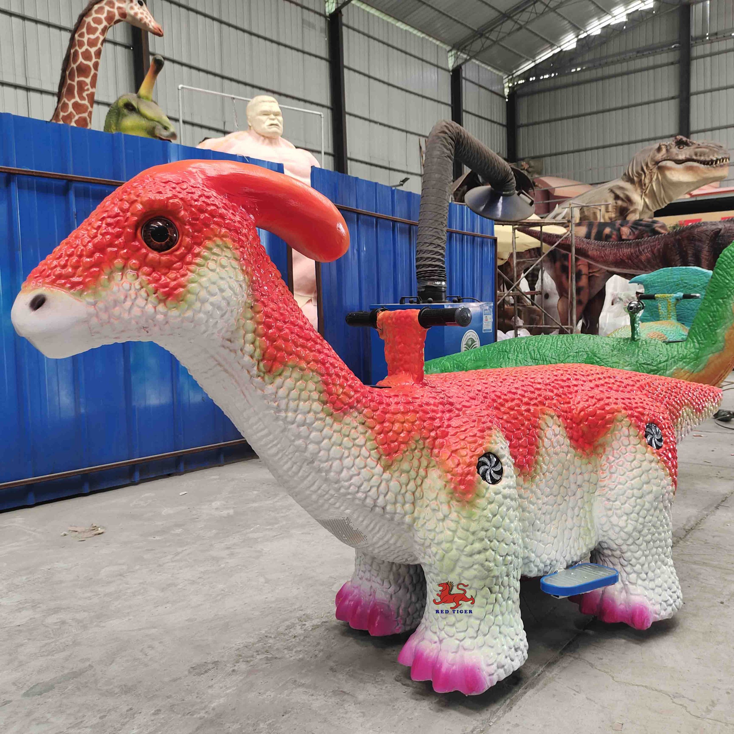 Outdoor and Indoor Amusement Park Playground Coin Operated Electrical Dinosaur Animal Kiddie Rides Car