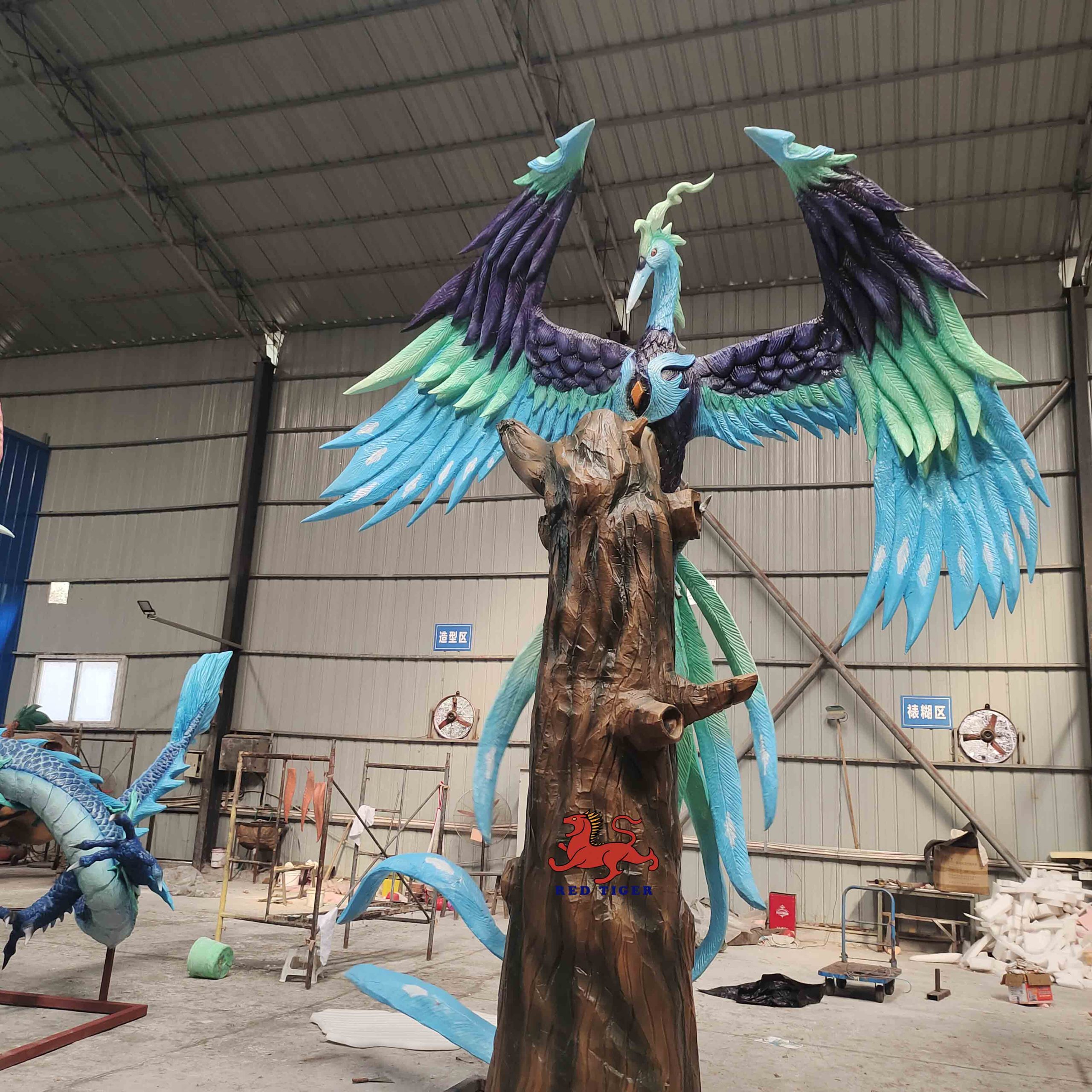Superior Quality Life Size Simulation Animatronic  Auspicious Animals in Ancient China