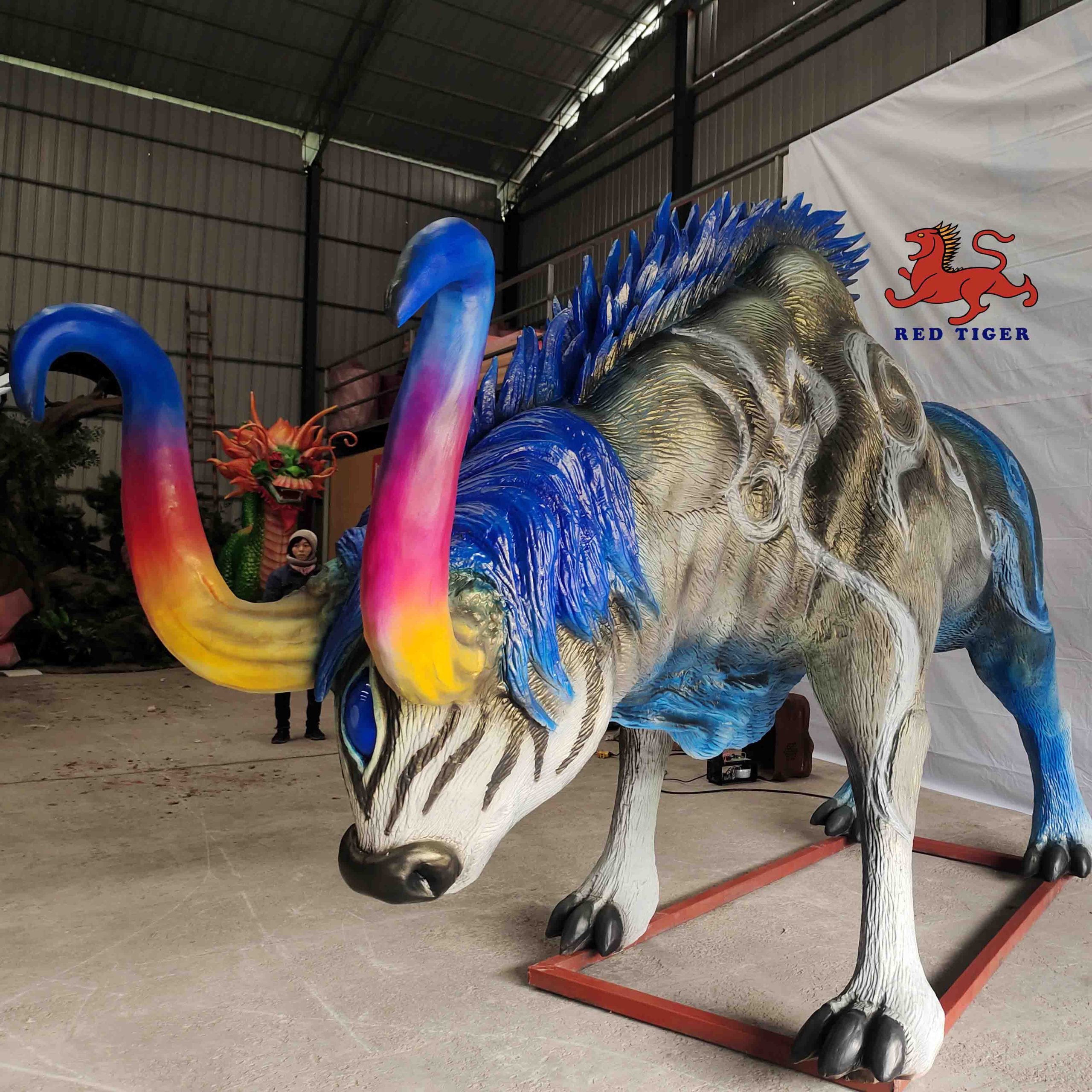 Superior Quality Life Size Simulation Animatronic  Auspicious Animals in Ancient China