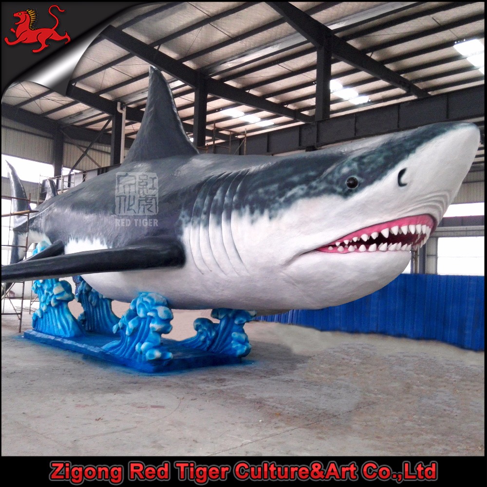 Red Tiger Theme Park Big Size Artificial Marine Animals for Sale