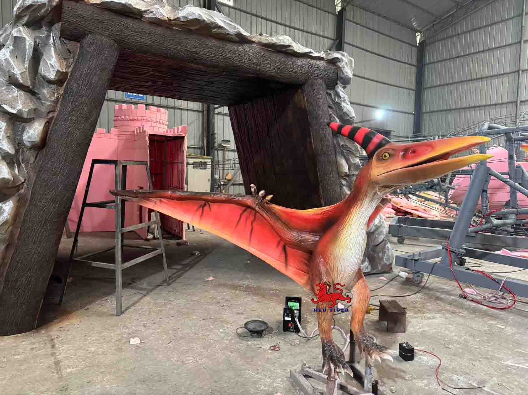 Theme Park High Quality Realistic Animatronic Pterosaur Dinosaur Model