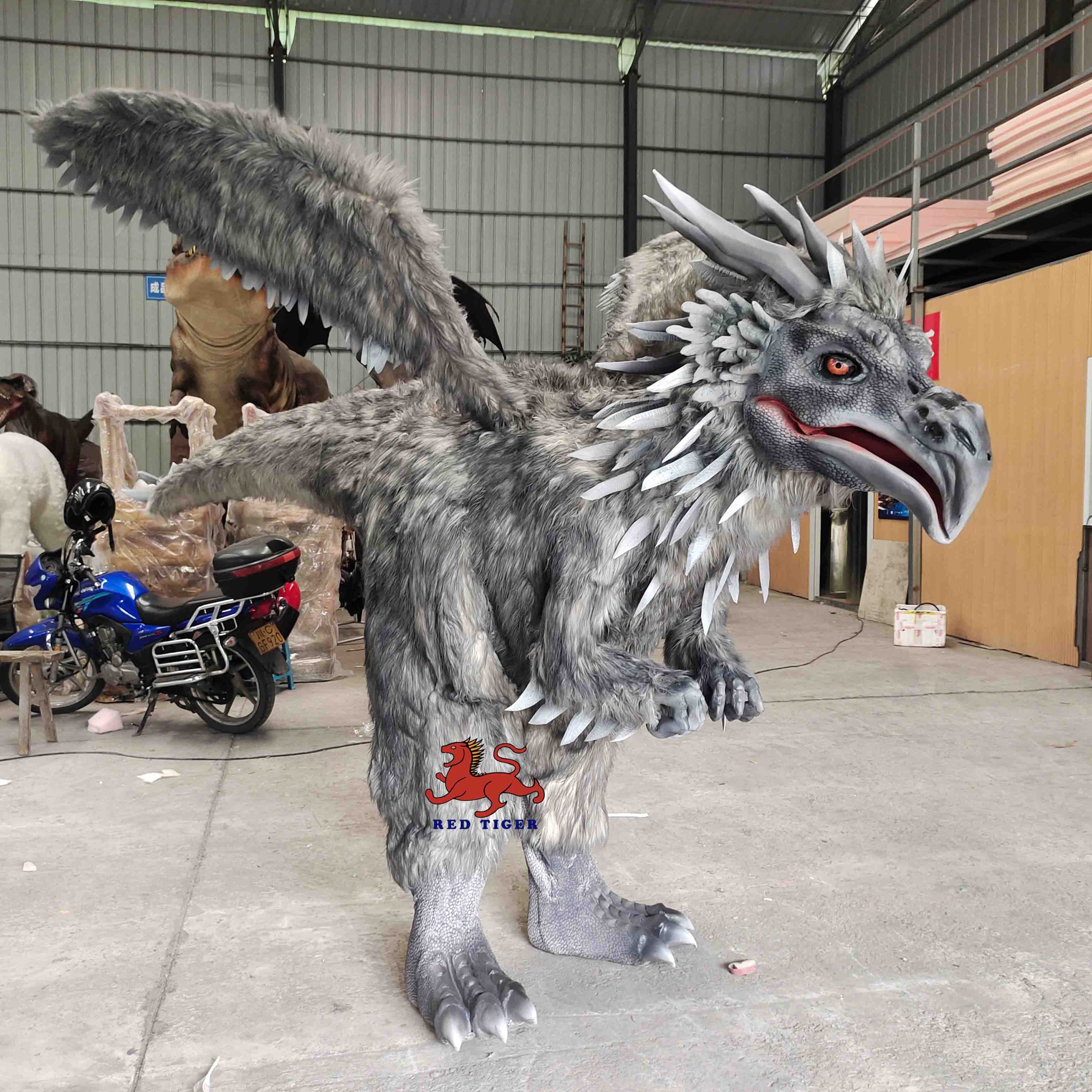 High Quality Realistic Hidden Legs Eagle  Costume for Theme Park & Amusement Park