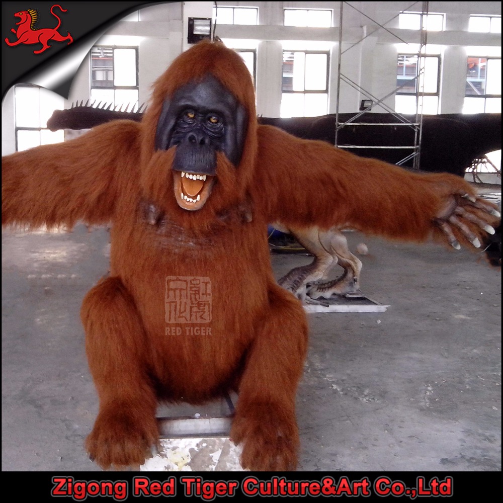 Life Size Animatronic Animal Model of Orangutan for Sale