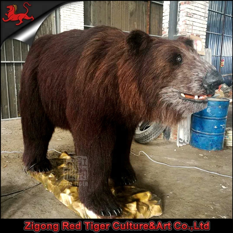 Life Size Realistic Animatronic Simulation Bear Amusement Park Equipment for Sale