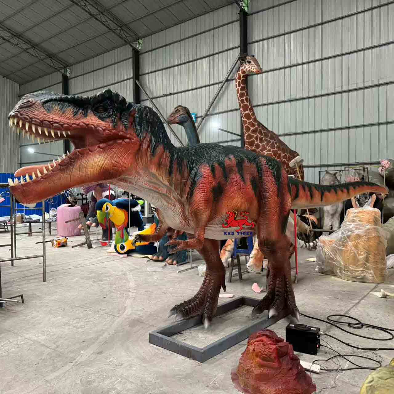 Mechanical  Dinosaurs Animatronic Dinosaur Model Statue Life Size Sculptures for Dinosaur Park Adventure Park