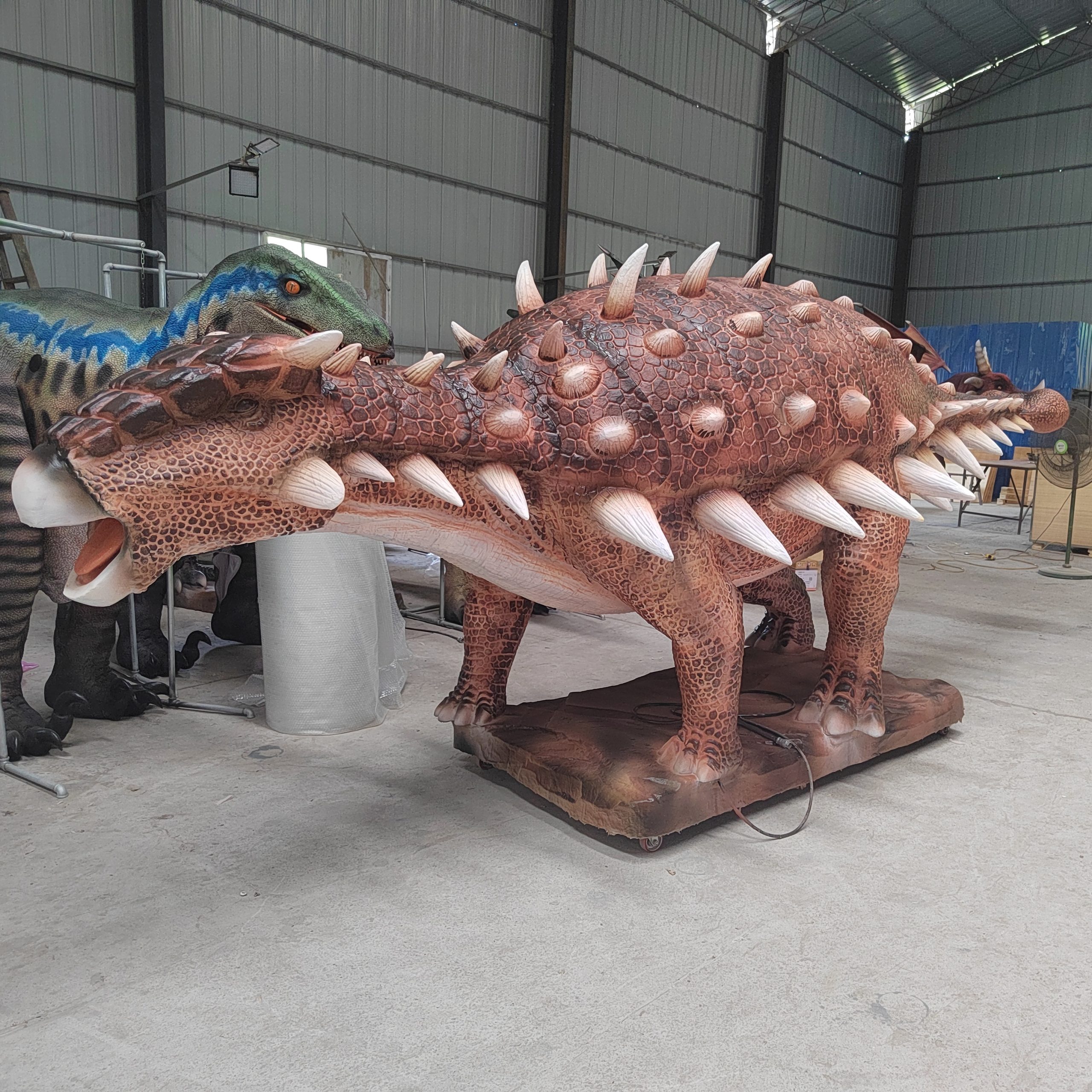 Animatronic Ankylosaur Simulation Mechanical Model for Attraction Park Dinosaur Model