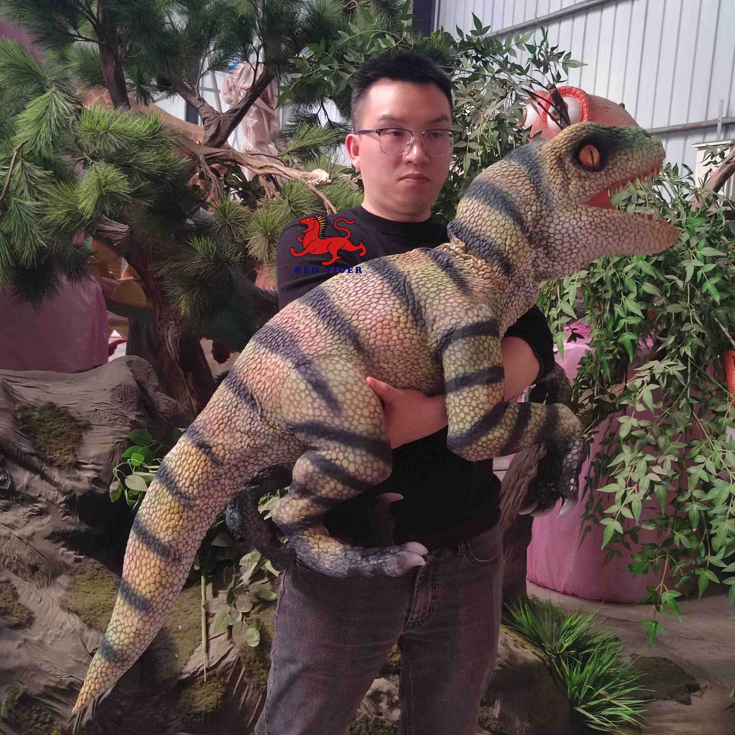 Small Animatronic Dinosaurs Hand Puppet  Baby Dino Hand Puppet