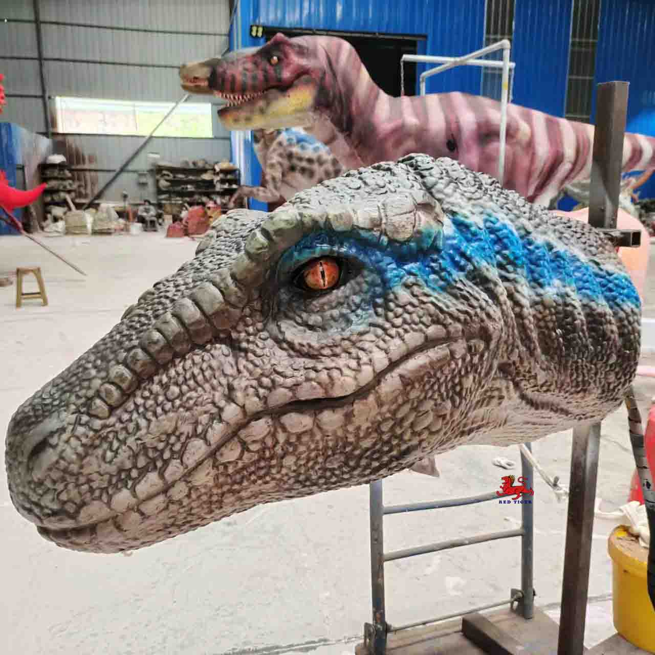 Animatronic Wall-mouinted Raptor Head Model Statues