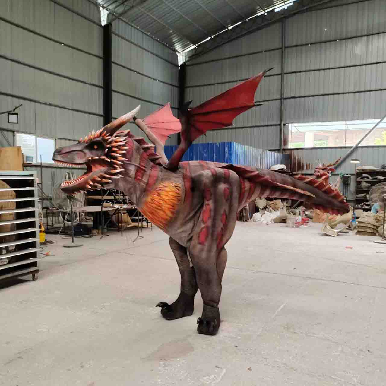 Museum Quality Life-size Mechanical Fly Dragon Interactive Costume