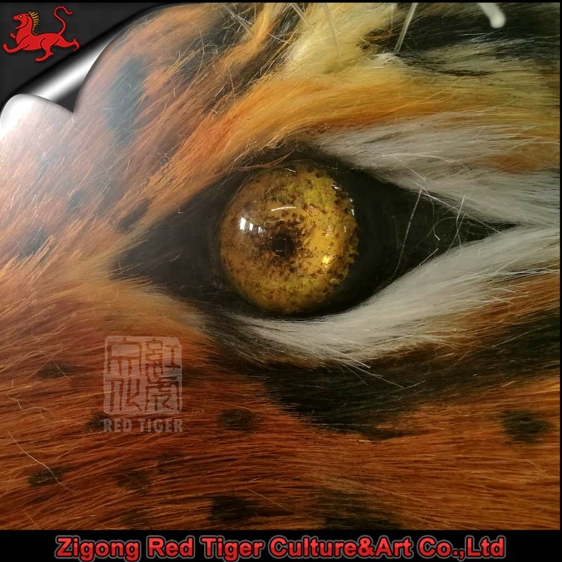 Life-like Animatronic Tiger for Zoo Theme Park With Shaking Head and Breath Movements