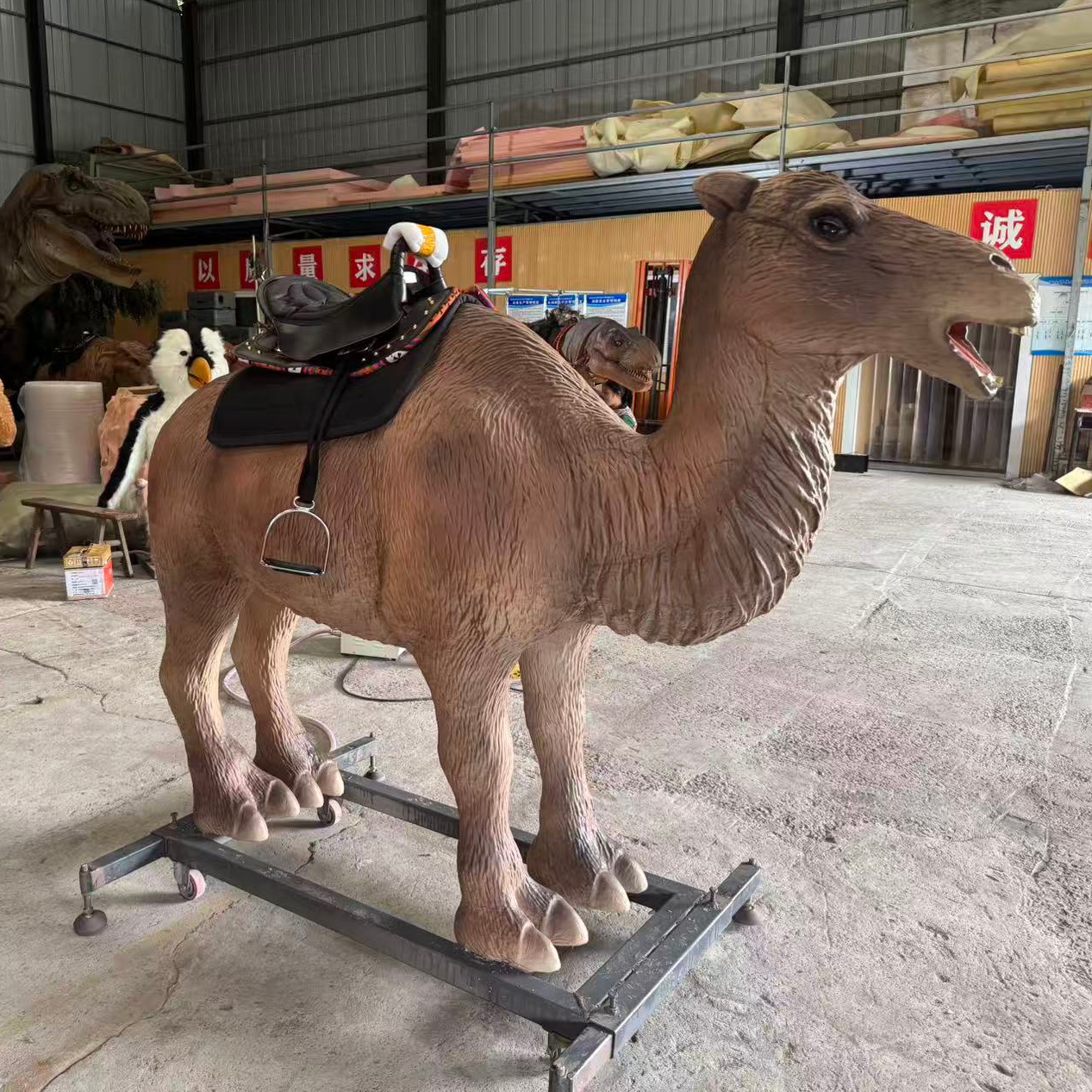 Life Size High Quality Realistic Animatronic Animal Camel Ride