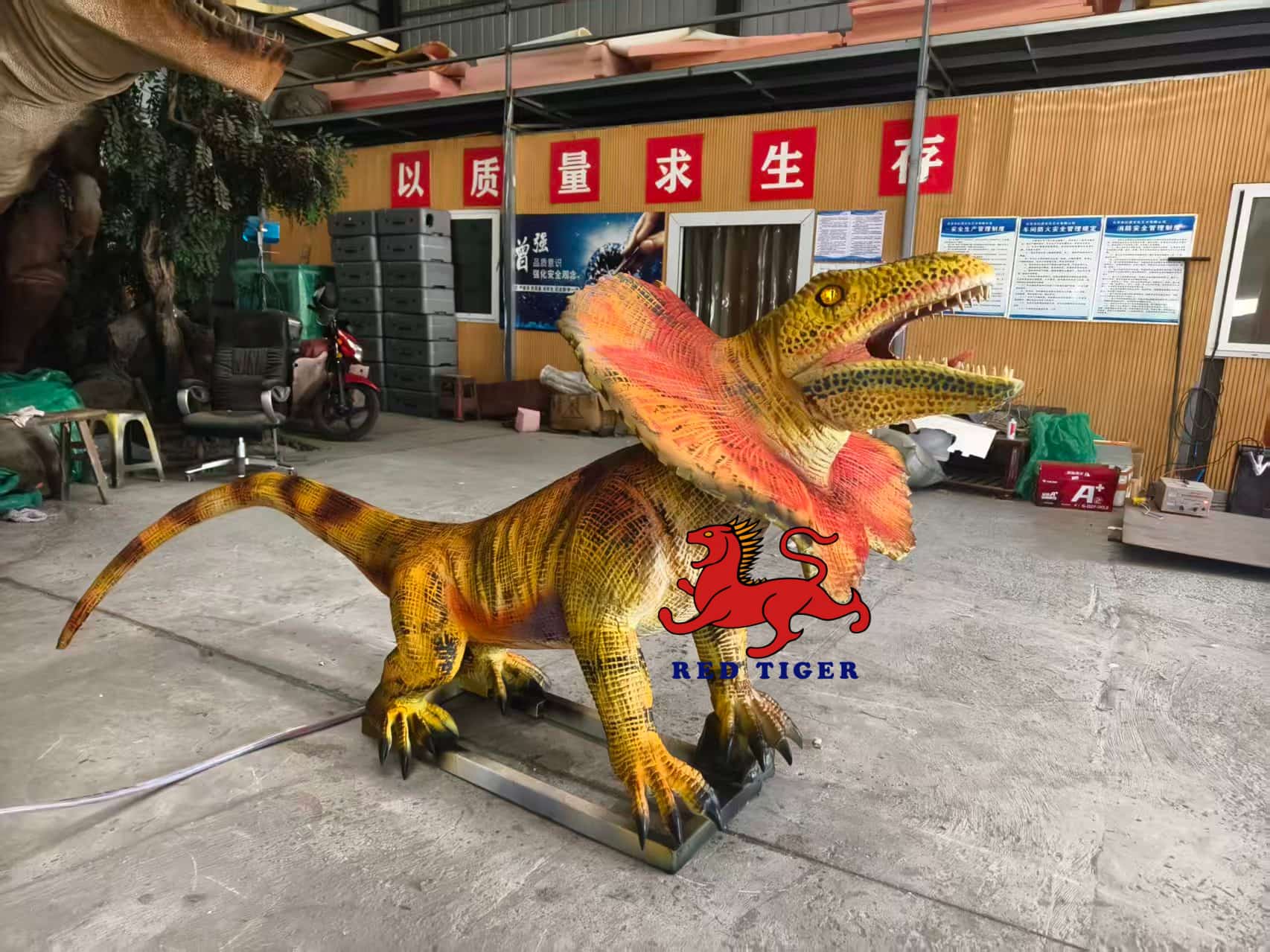 High Simulation Animatronic Lizard Electric Moving Reptile Model for Theme Park Zoo Display