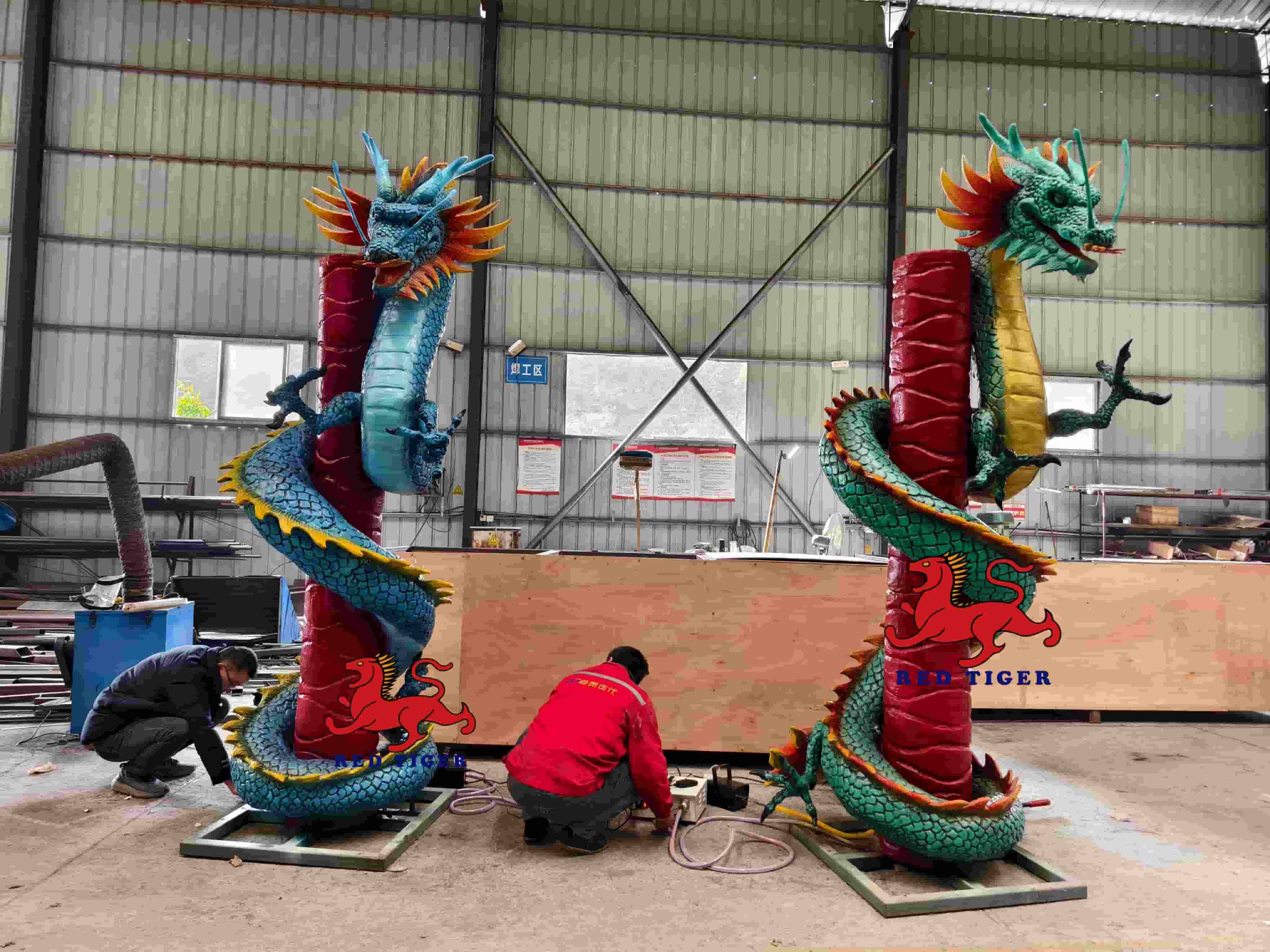 Fantastic Animatronic Dragon Simulation for Display and Events