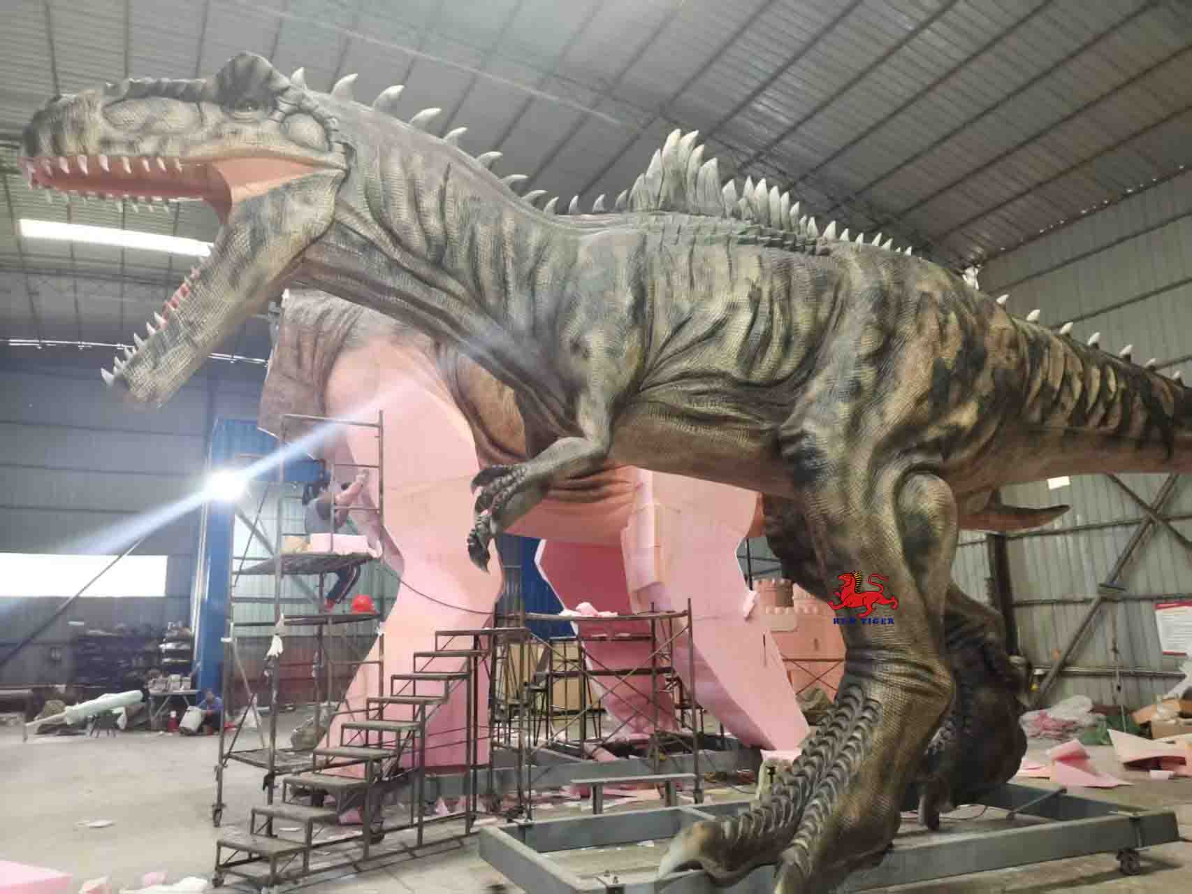 Dino Park 3D Animatronic Dinosaur Model High Quality Simulation Dinosaur Decoration for Sale